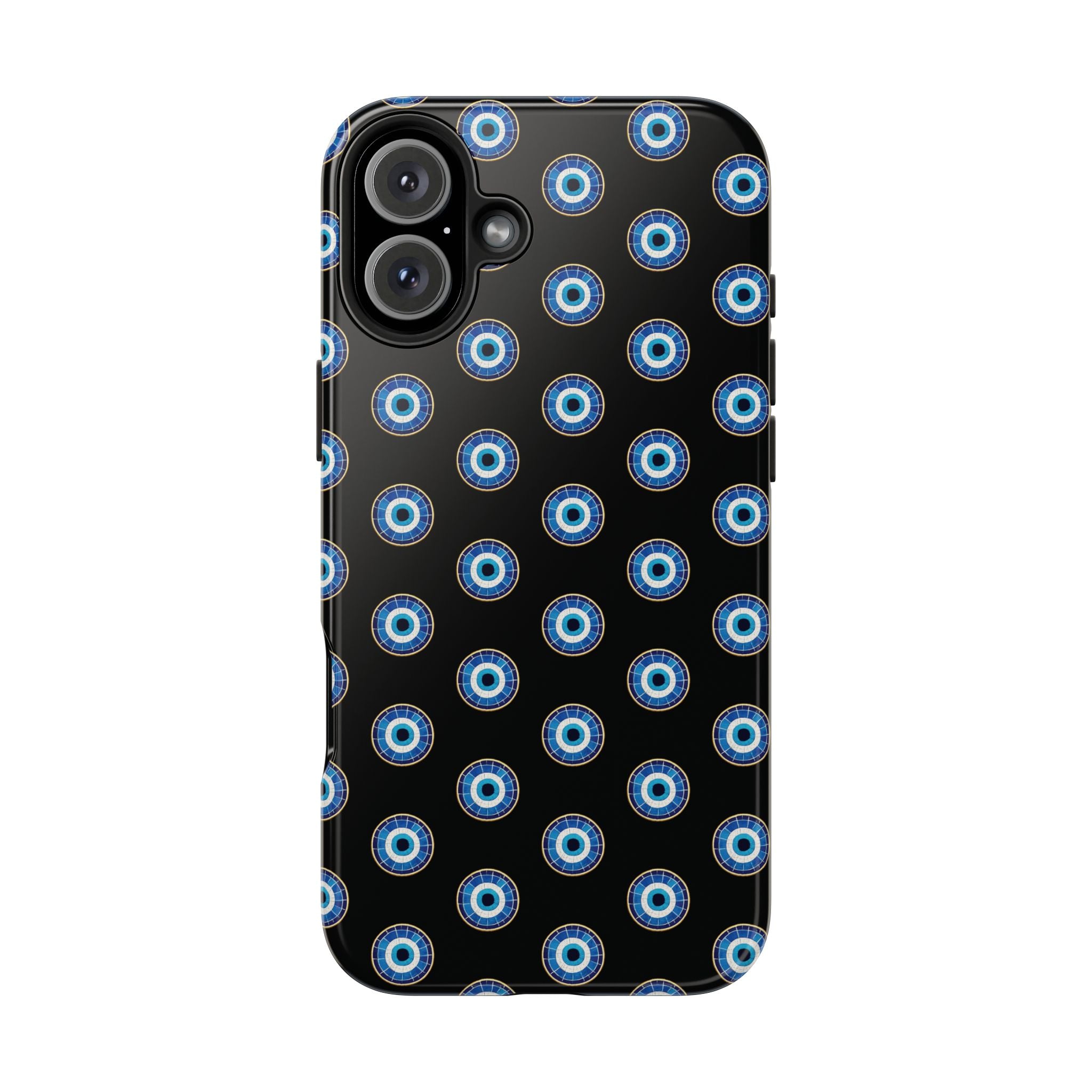 Evil Eye Pattern Tough Phone Case — Protective Blue Nazar Design