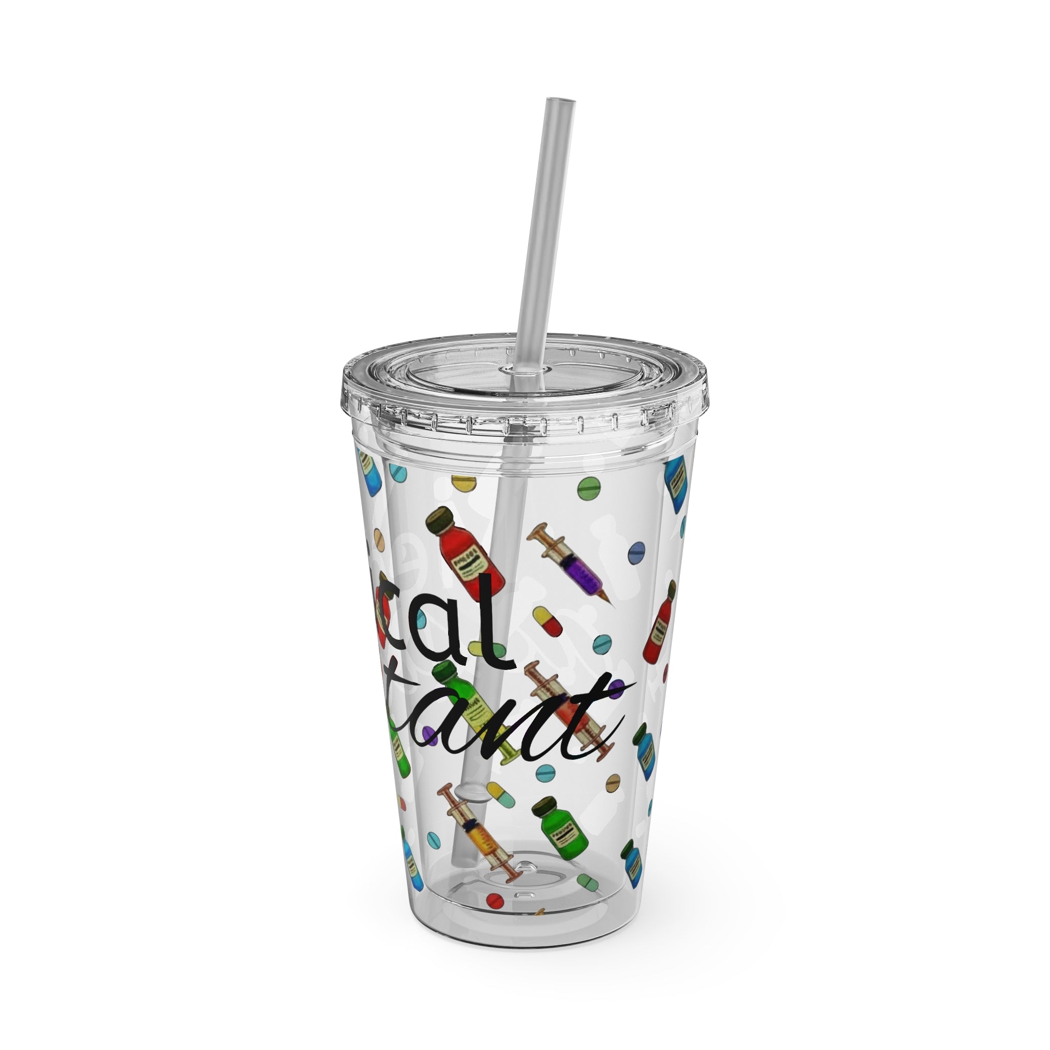 Medical Assistant Tumbler with Straw