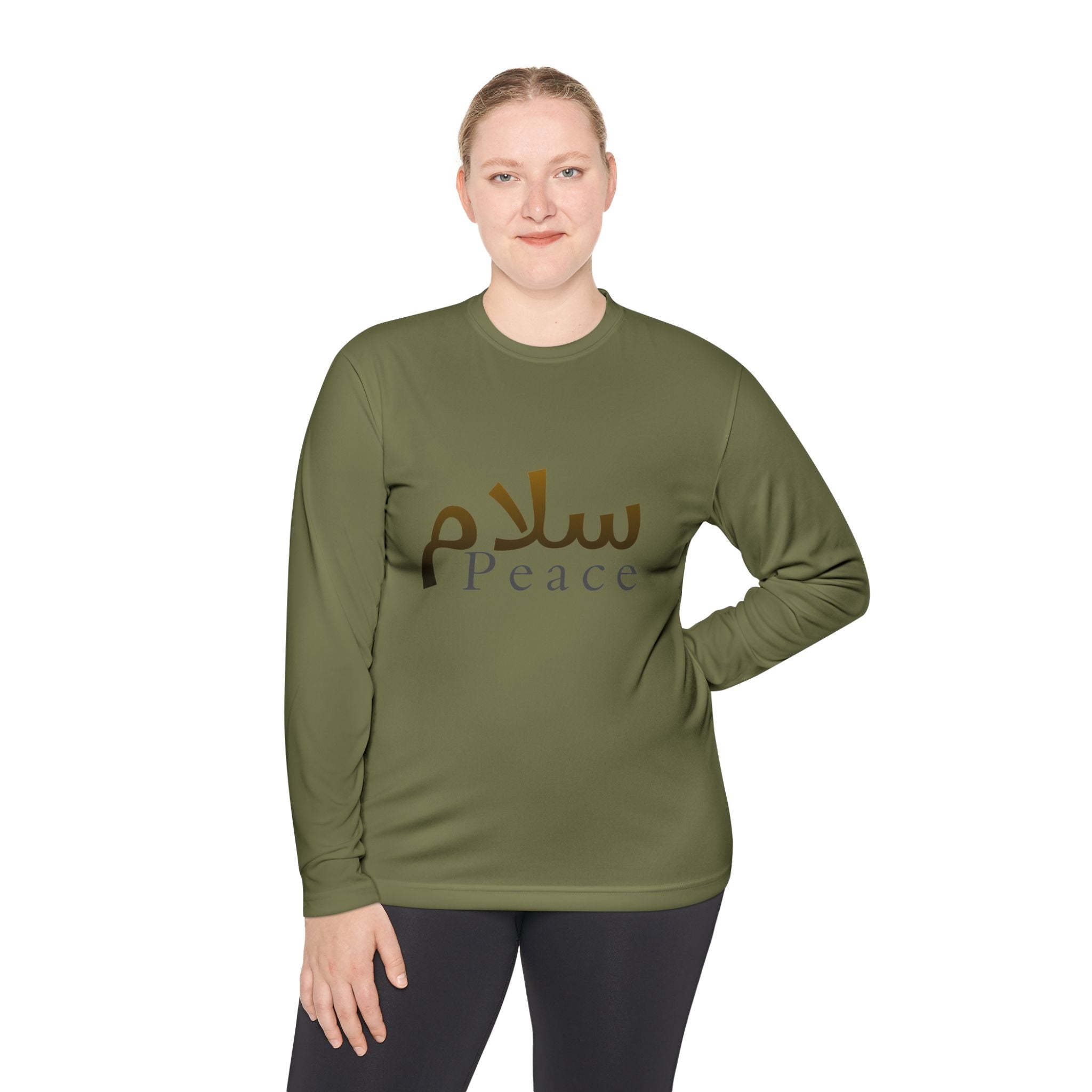 Peace Arabic Script Long Sleeve Tee