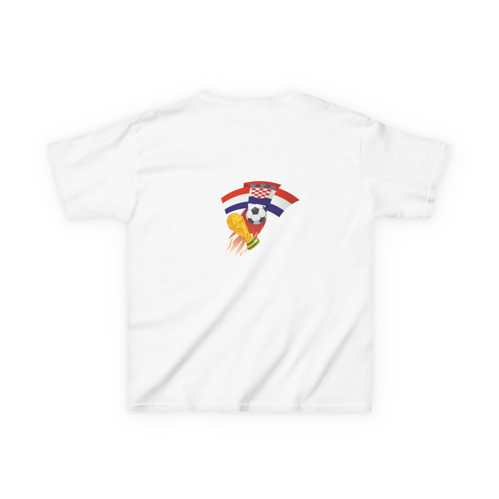 Kids Croatia 2026 Soccer T‑Shirt — National Flag & Crest Football Tee