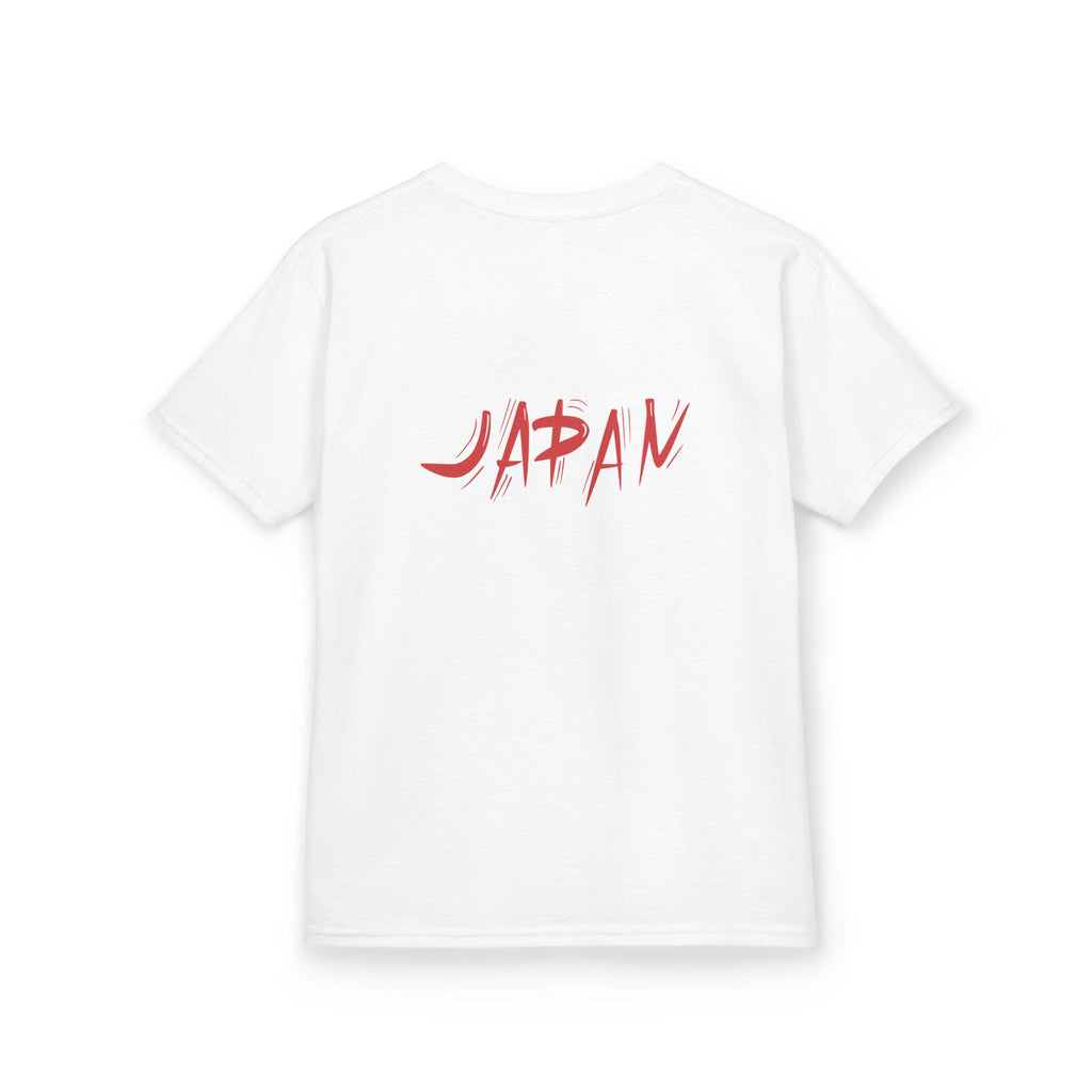 Kids Japan Flag T-Shirt — Red Sun Tee with 'JAPAN' Back Print