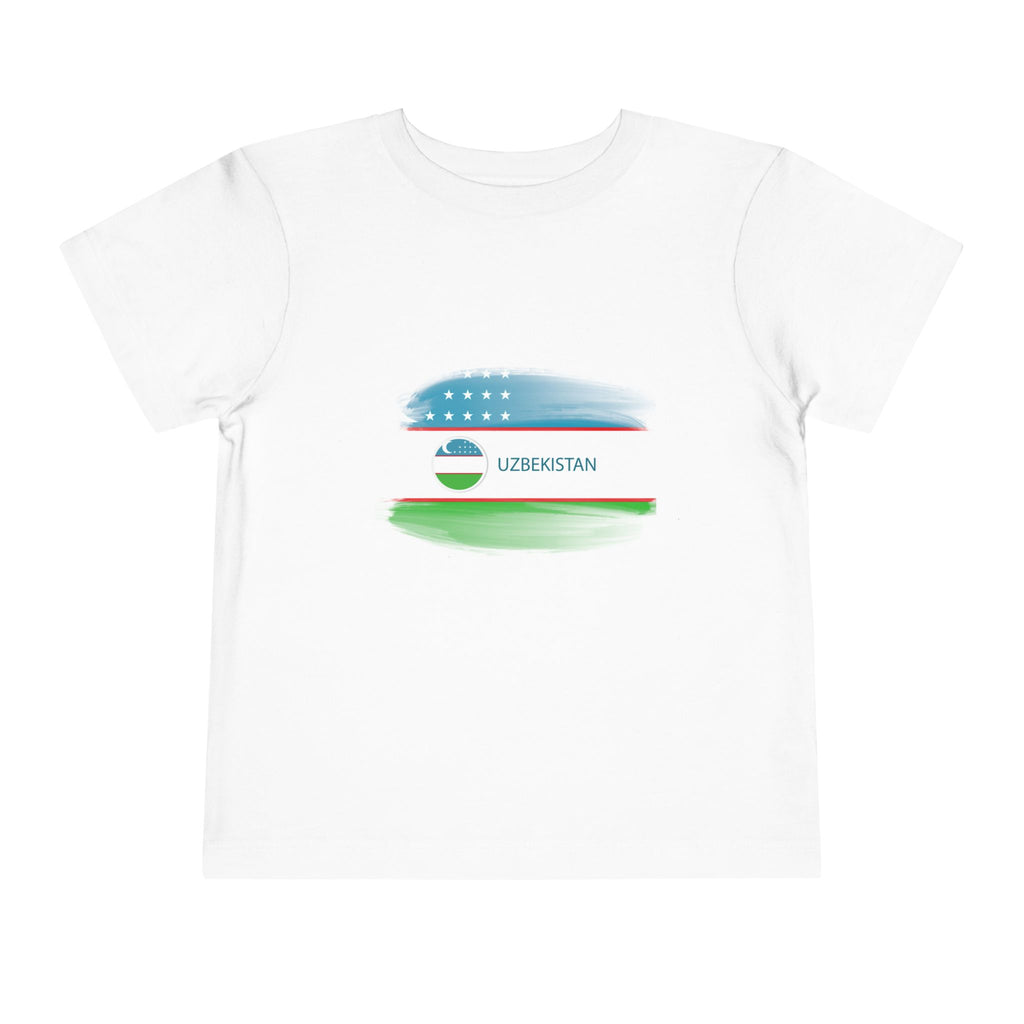 Uzbekistan Toddler Short Sleeve Tee