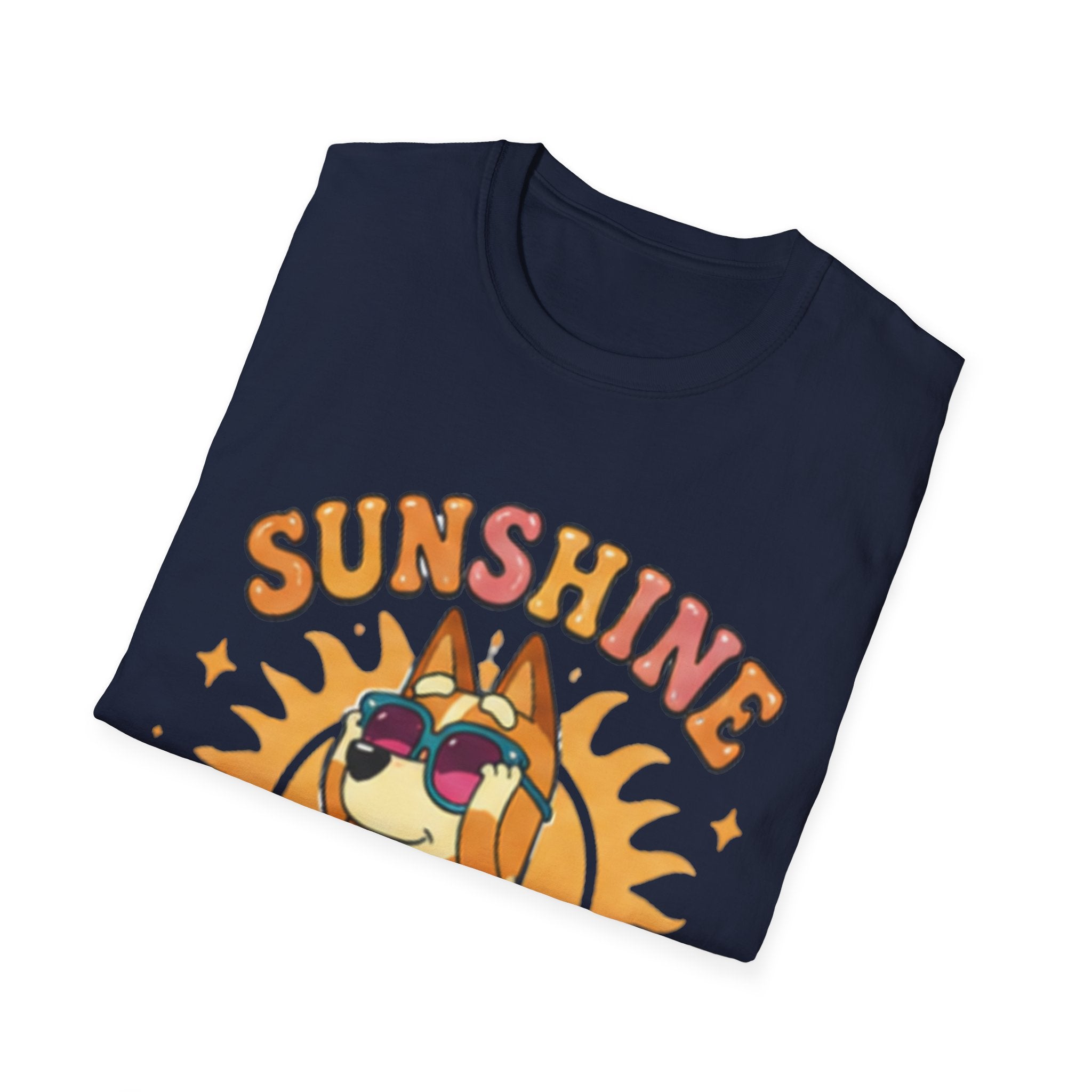 Sunshine Mode T-Shirt — Retro Sunglasses Dog Graphic