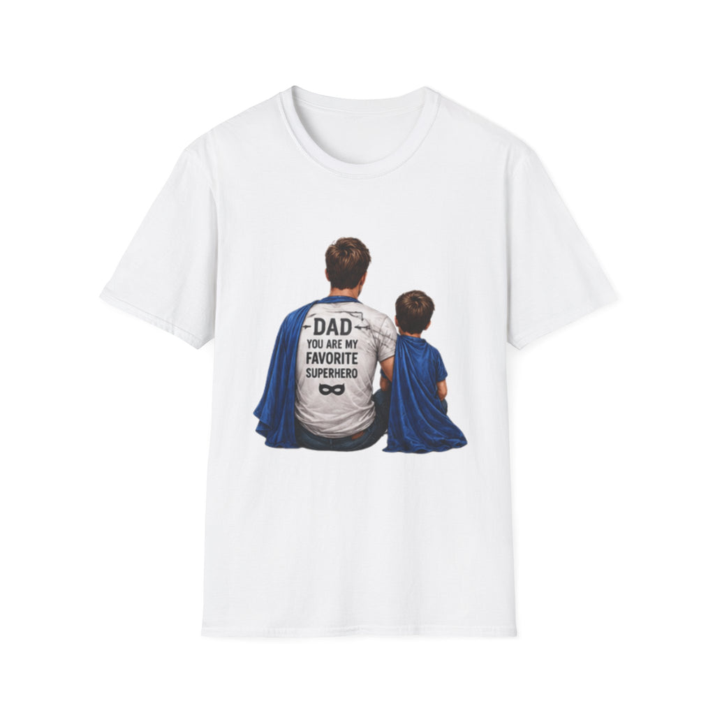 Dad Superhero T-Shirt – "Dad: My First Hero, Lifelong Friend" Father & Son Graphic Tee