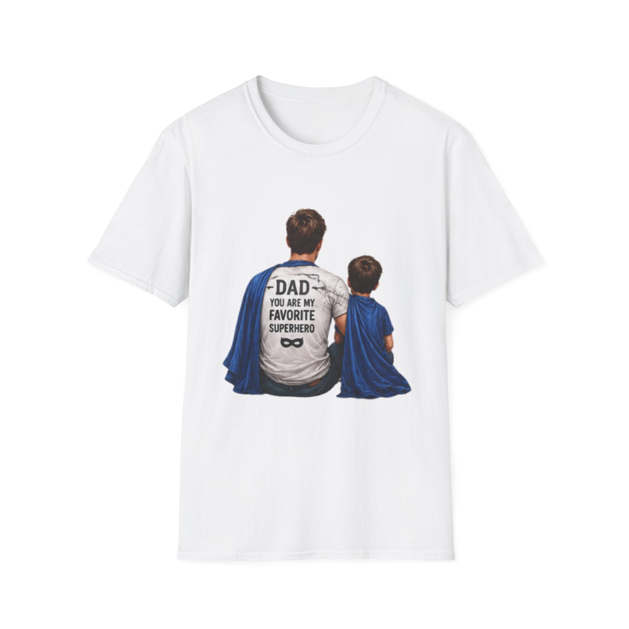 Dad Superhero T-Shirt – "Dad: My First Hero, Lifelong Friend" Father & Son Graphic Tee
