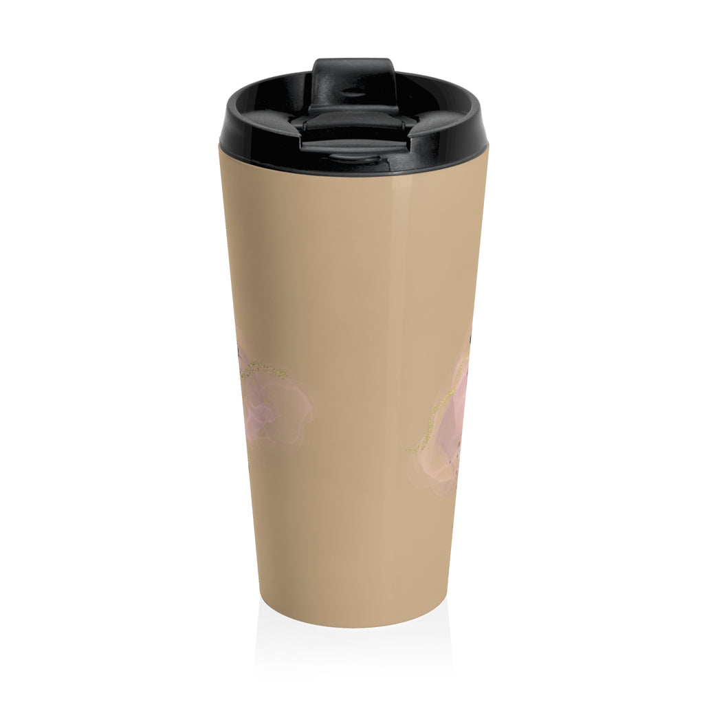 Travel Mug — "CEO Mood" Chic Floral Stainless Steel Tumbler
