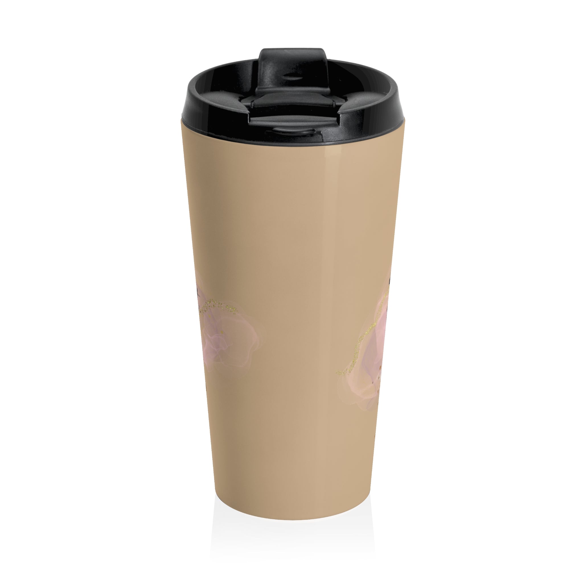Travel Mug — "CEO Mood" Chic Floral Stainless Steel Tumbler