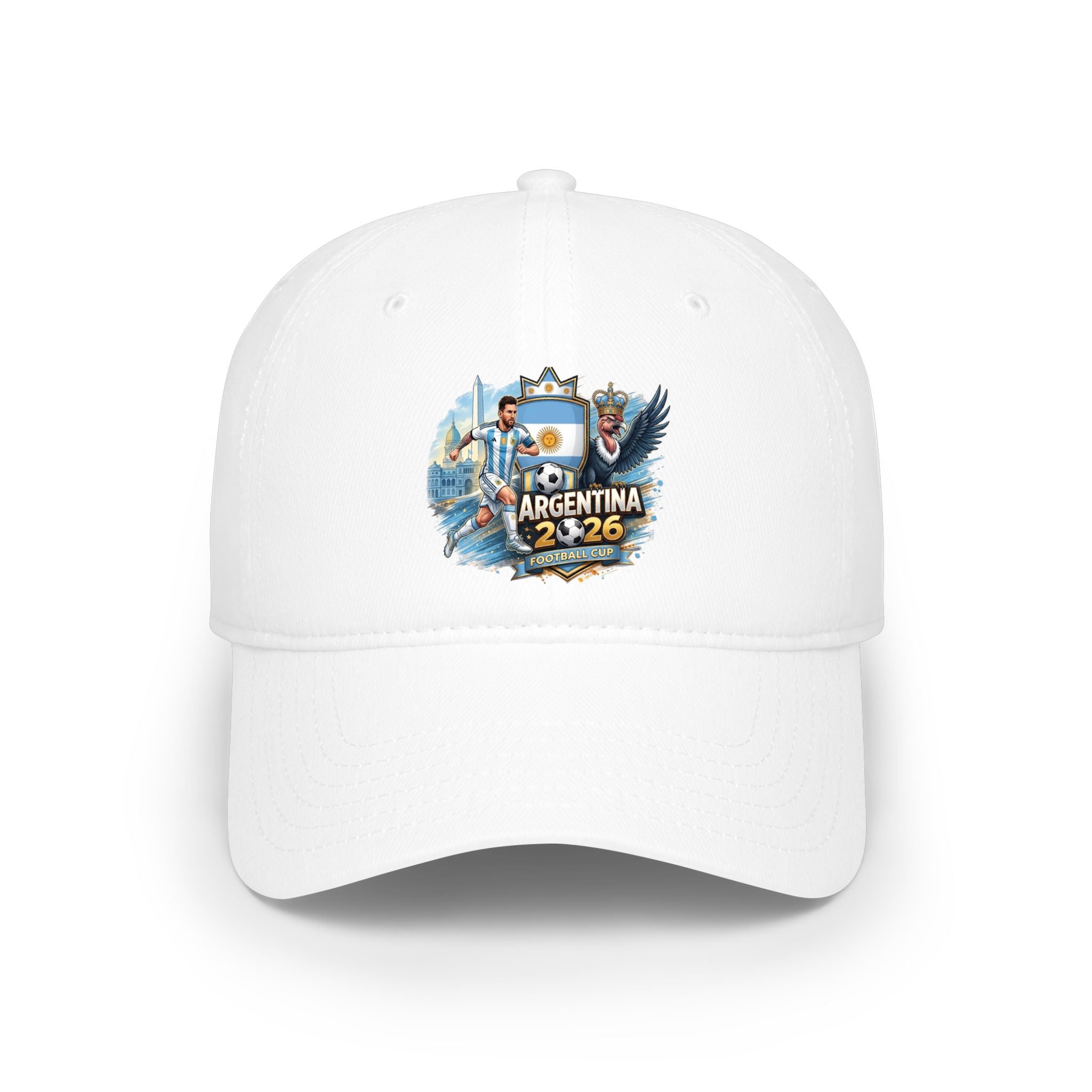 Argentina 2026 Soccer Crest Cap — Football Cup Fan Hat
