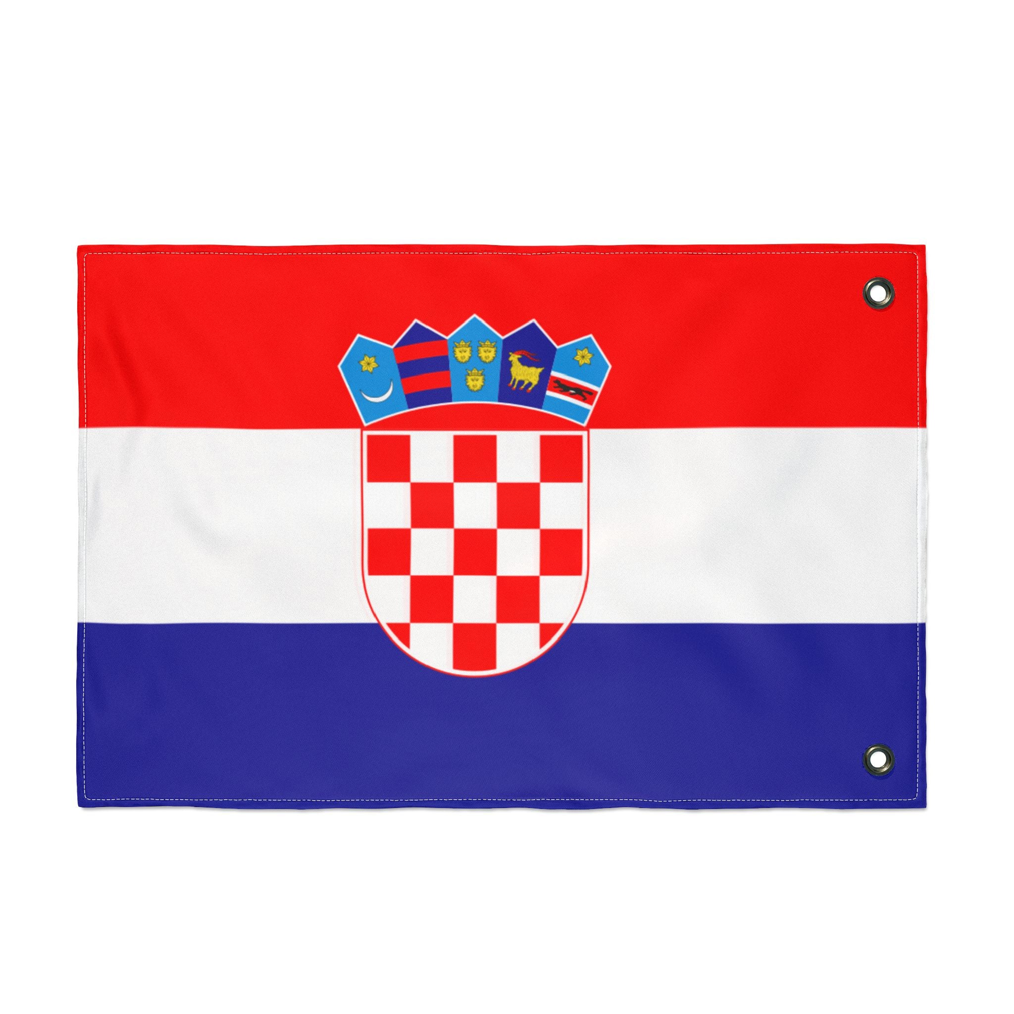 Croatia Double-Sided Flag – Croatian National Flag Banner (Outdoor/Indoor)