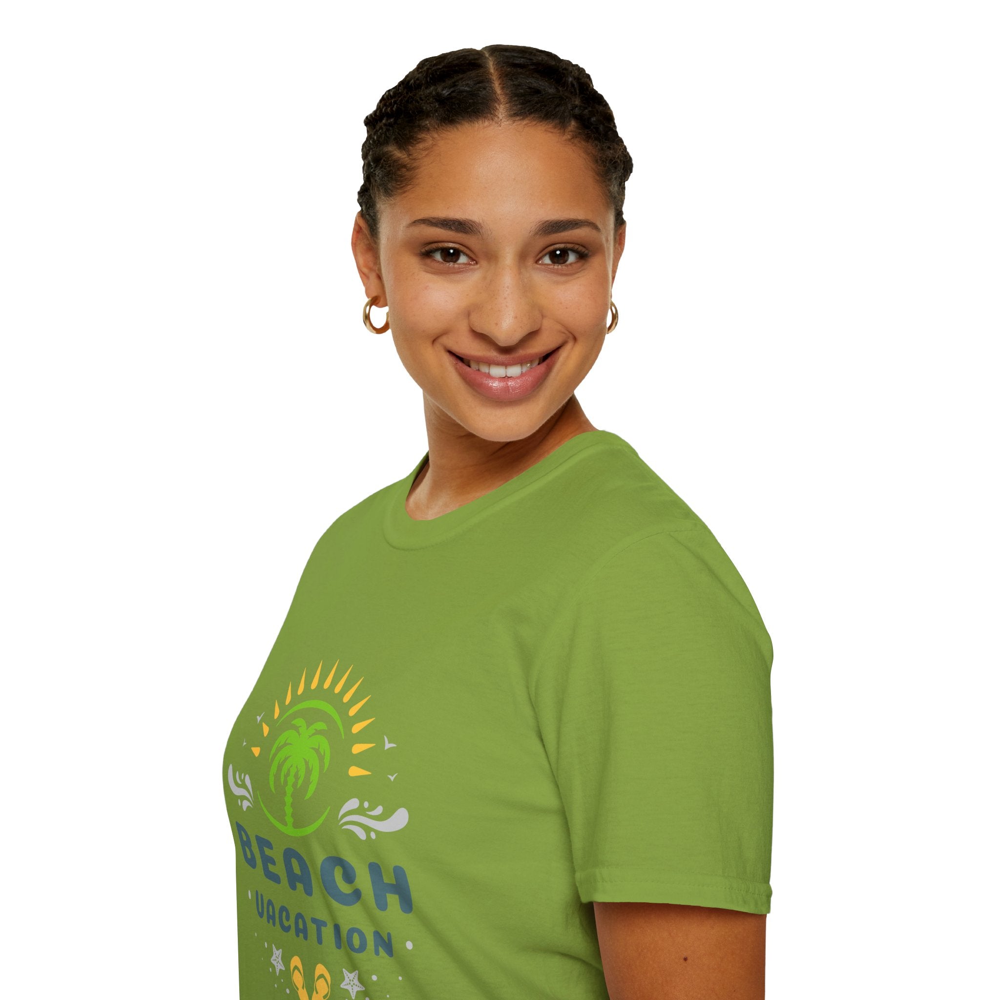 Beach Vacation T-Shirt — Palm Tree Sunset Graphic Tee