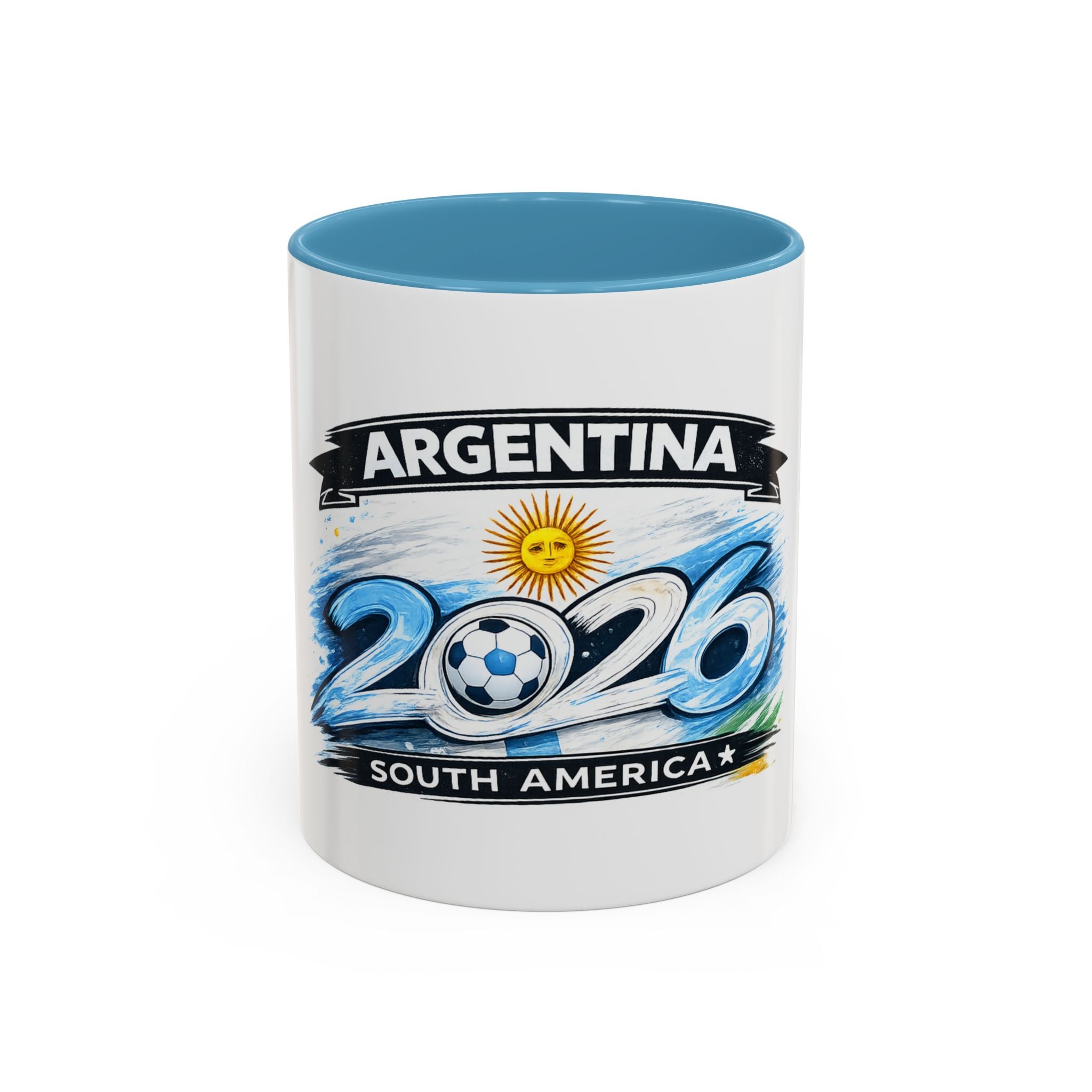 Argentina 2026 Soccer Cup Mug – Accent Coffee Cup (11/15oz)