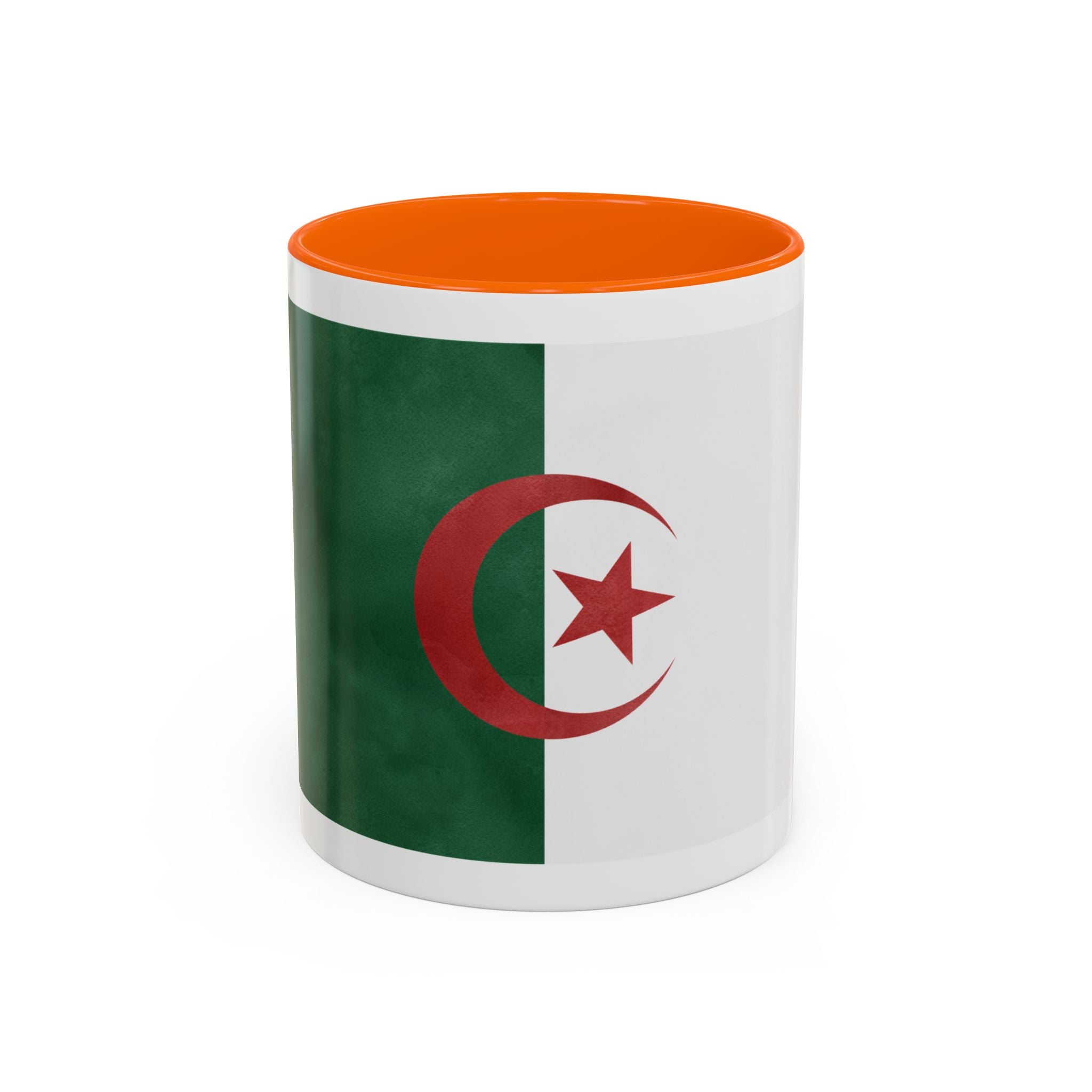 Algeria Flag Accent Coffee Mug (11/15oz) — Crescent & Star National Pride Tea Cup