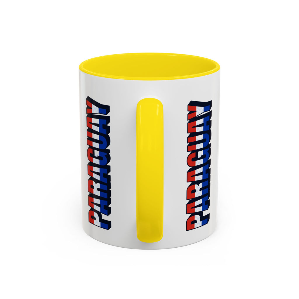 Paraguay Flag Accent Coffee Mug – Patriotic 11/15oz Ceramic Mug
