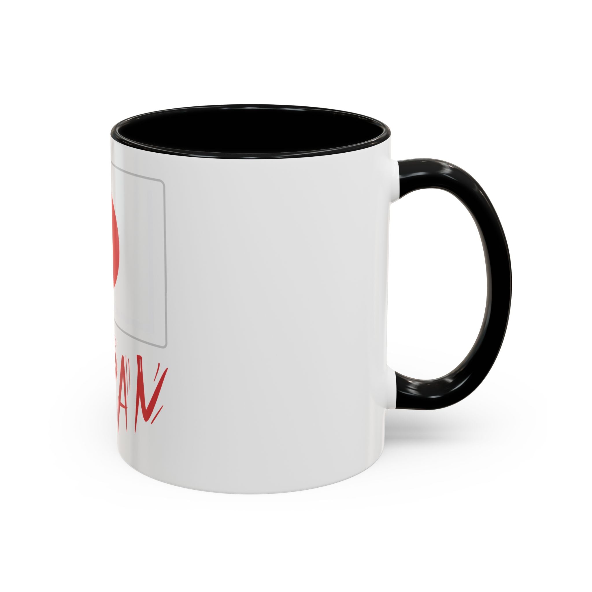 Japan Flag Accent Coffee Mug – Red Rising Sun Design (11/15oz)
