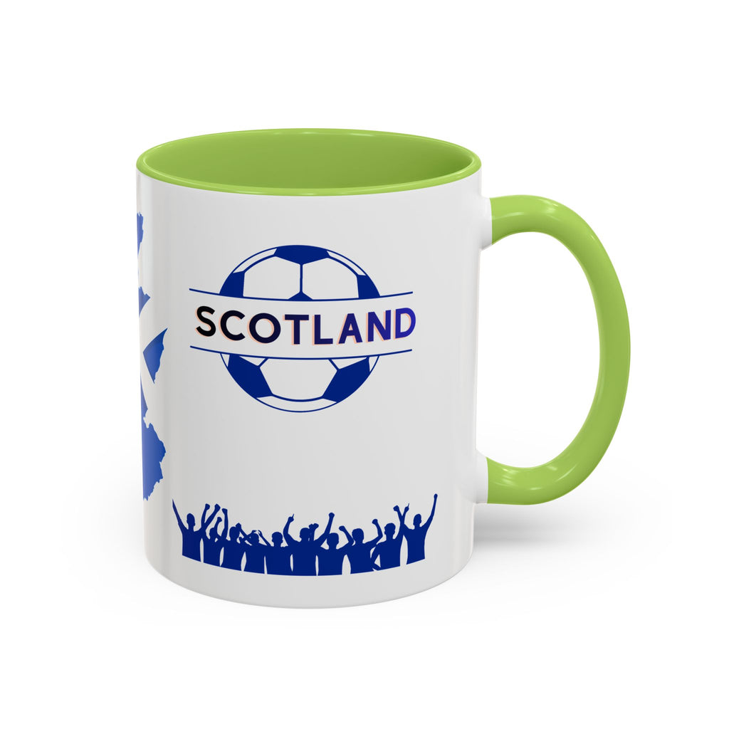 Scotland Soccer Fan Coffee Mug – Scottish Flag & Supporters 11/15oz Accent Mug