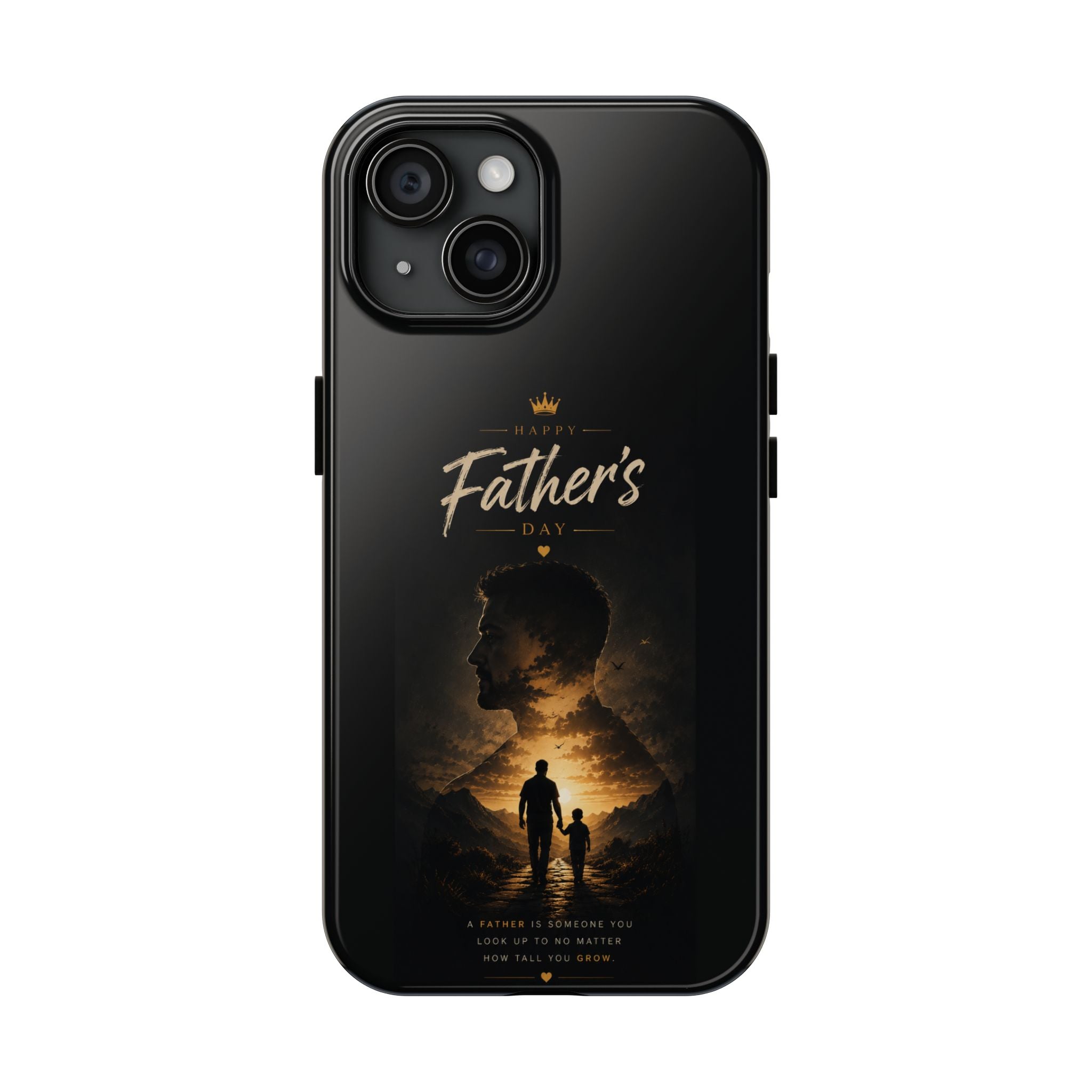 Father's Day Tough Phone Case – Silhouette Dad & Child Tribute