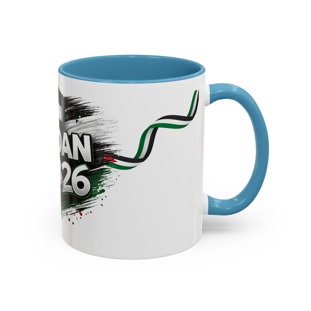 Jordan 2026 Soccer Accent Coffee Mug – Jordan Flag Football Fan Gift (11/15oz)