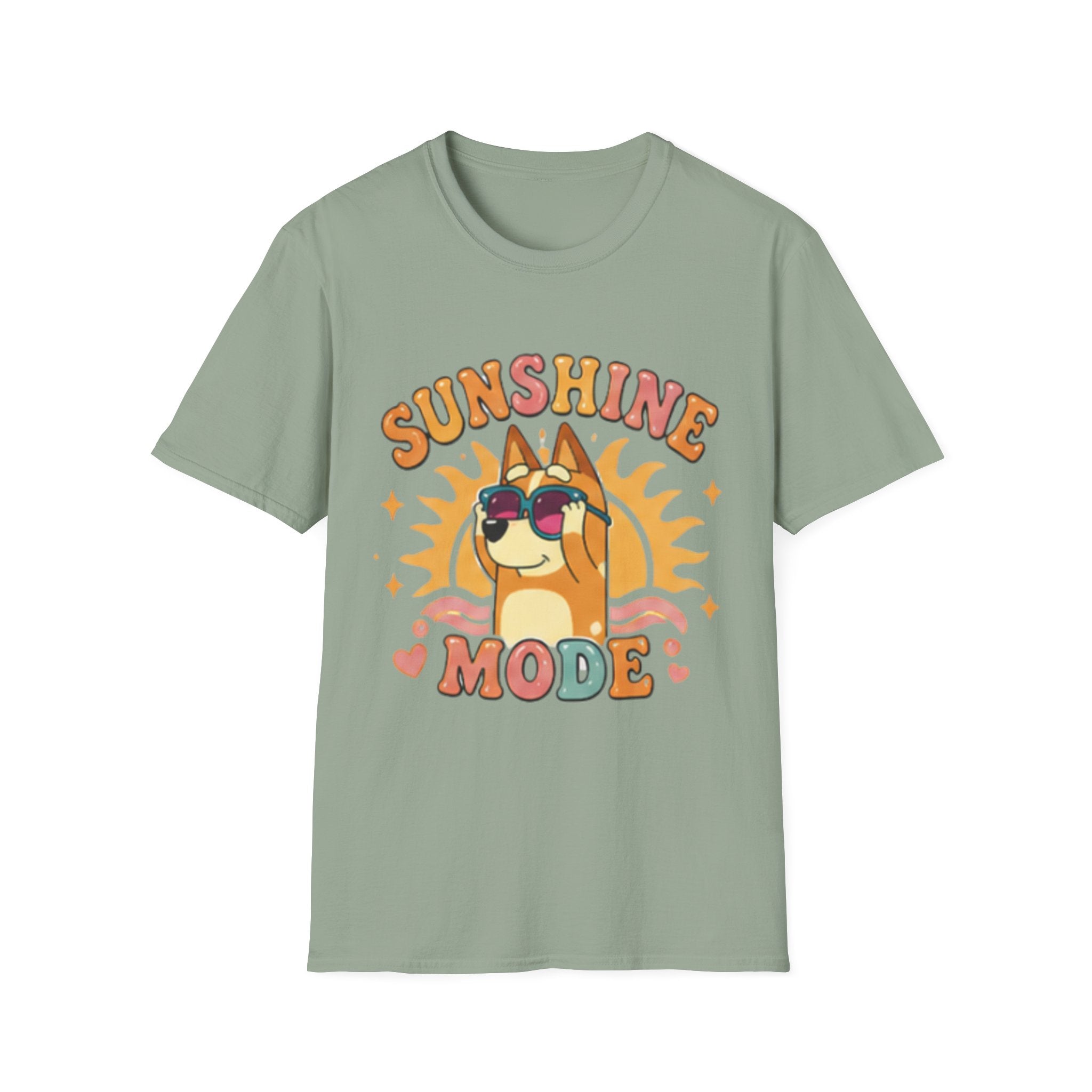 Sunshine Mode T-Shirt — Retro Sunglasses Dog Graphic