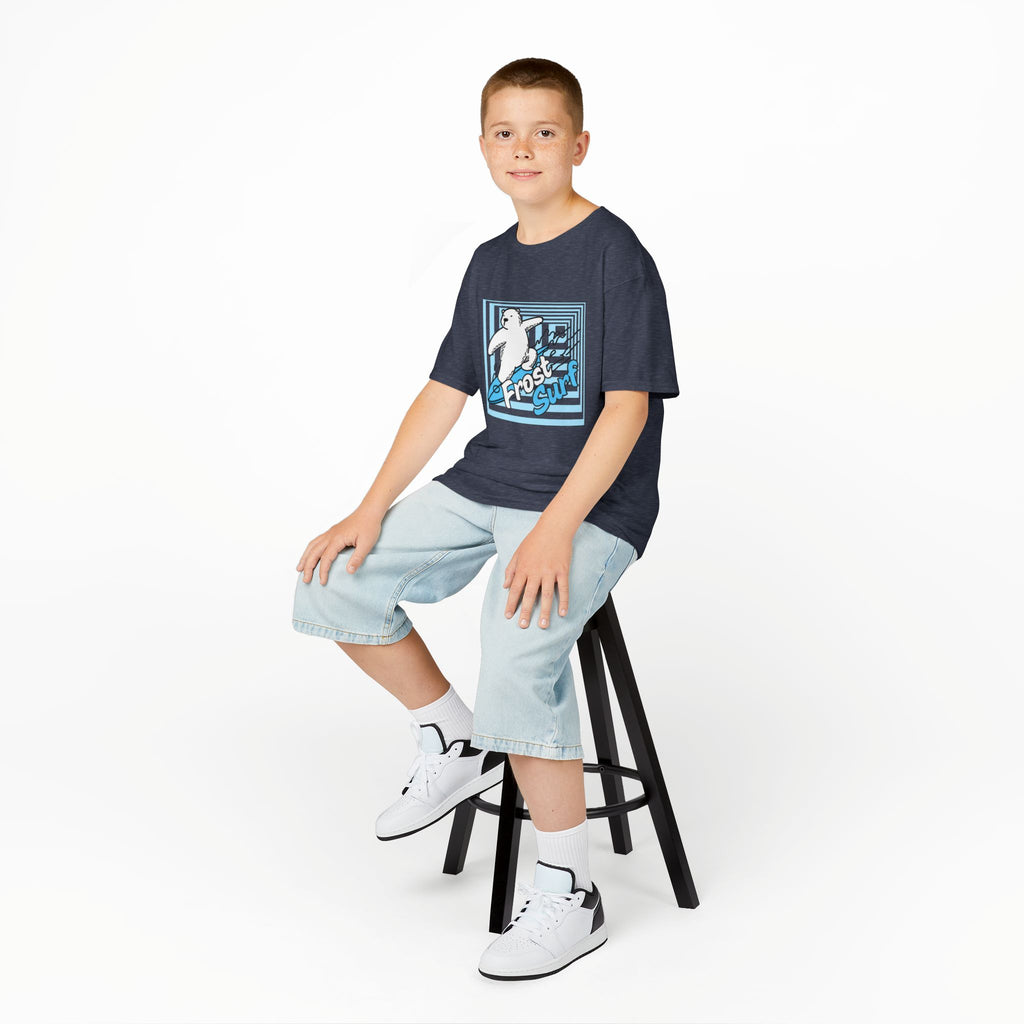 Kids Tee — 'Frost Surf' Polar Bear Surfing Graphic