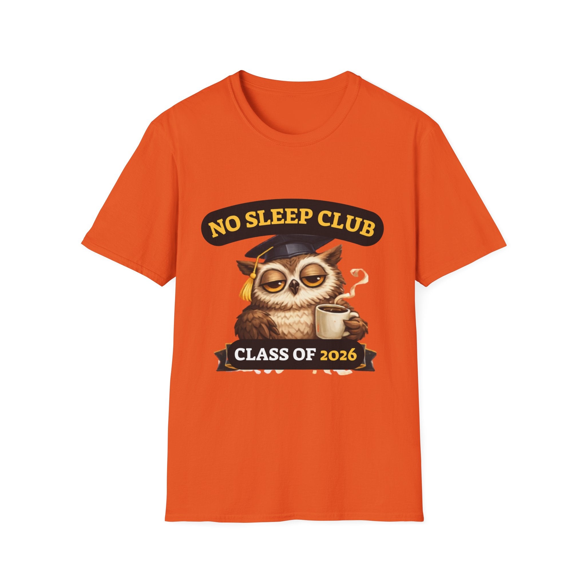 No Sleep Club Class of 2026 T-Shirt — Graduation Owl Tee