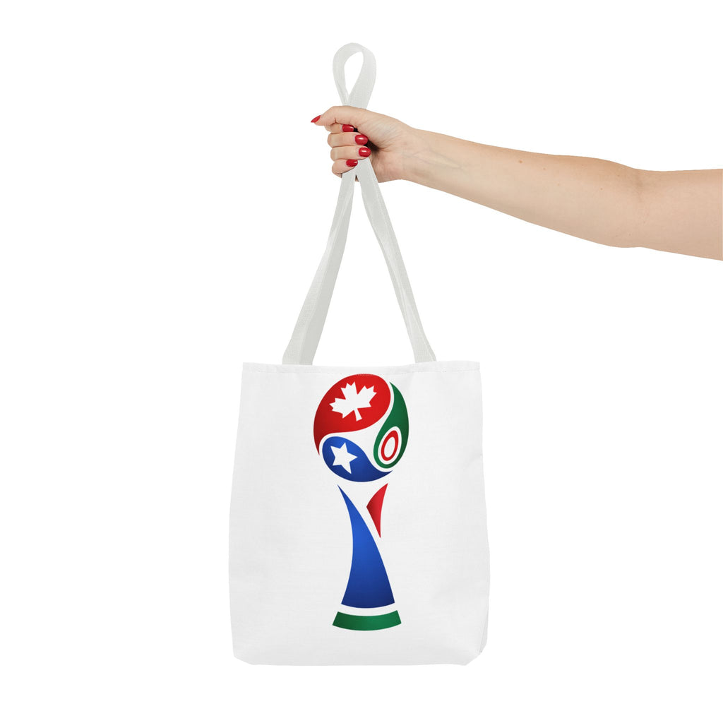 2026 USA Canada Mexico Soccer Trophy Tote Bag — World Cup Style Fan Tote