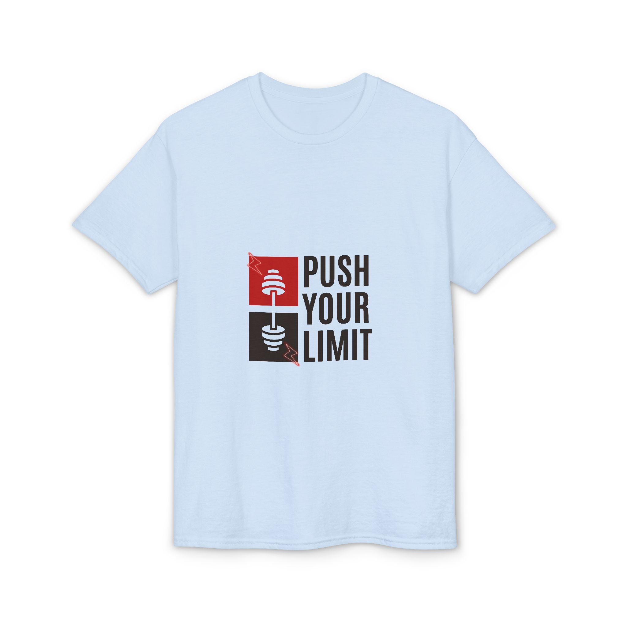 Push Your Limit T-Shirt — Motivational Gym Fitness Tee
