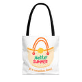 Hello Summer Tote Bag — "It's Vacation Time!" Beach Canvas Tote