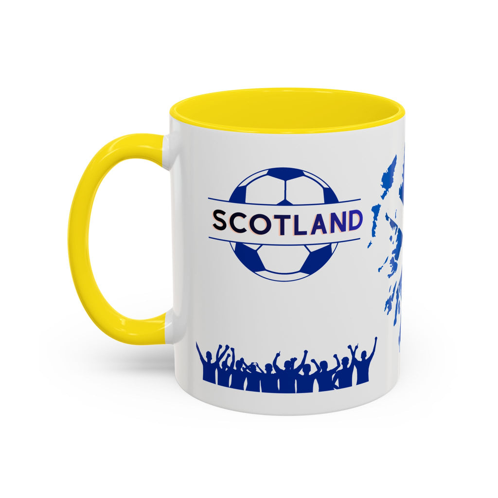 Scotland Soccer Fan Coffee Mug – Scottish Flag & Supporters 11/15oz Accent Mug