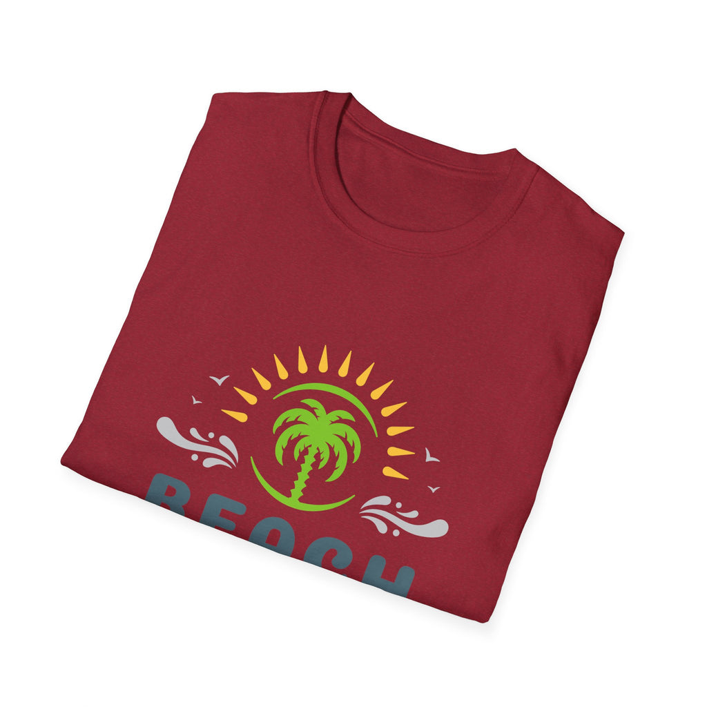 Beach Vacation T-Shirt — Palm Tree Sunset Graphic Tee