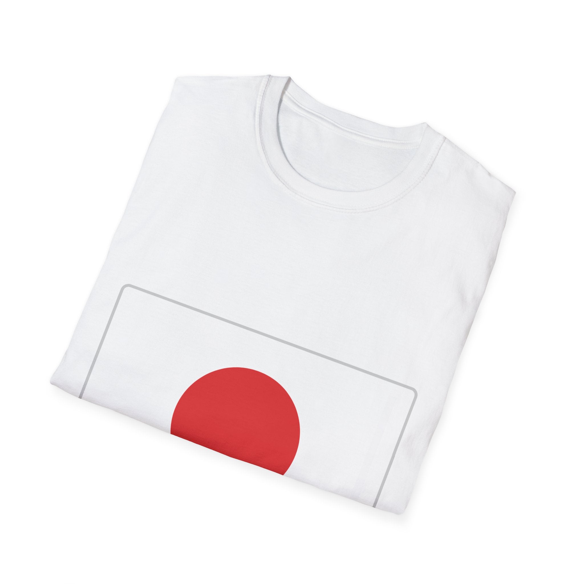 Japan Flag T-Shirt — Japanese National Flag Tee (Front Large Hinomaru, Back Crossed Flags)