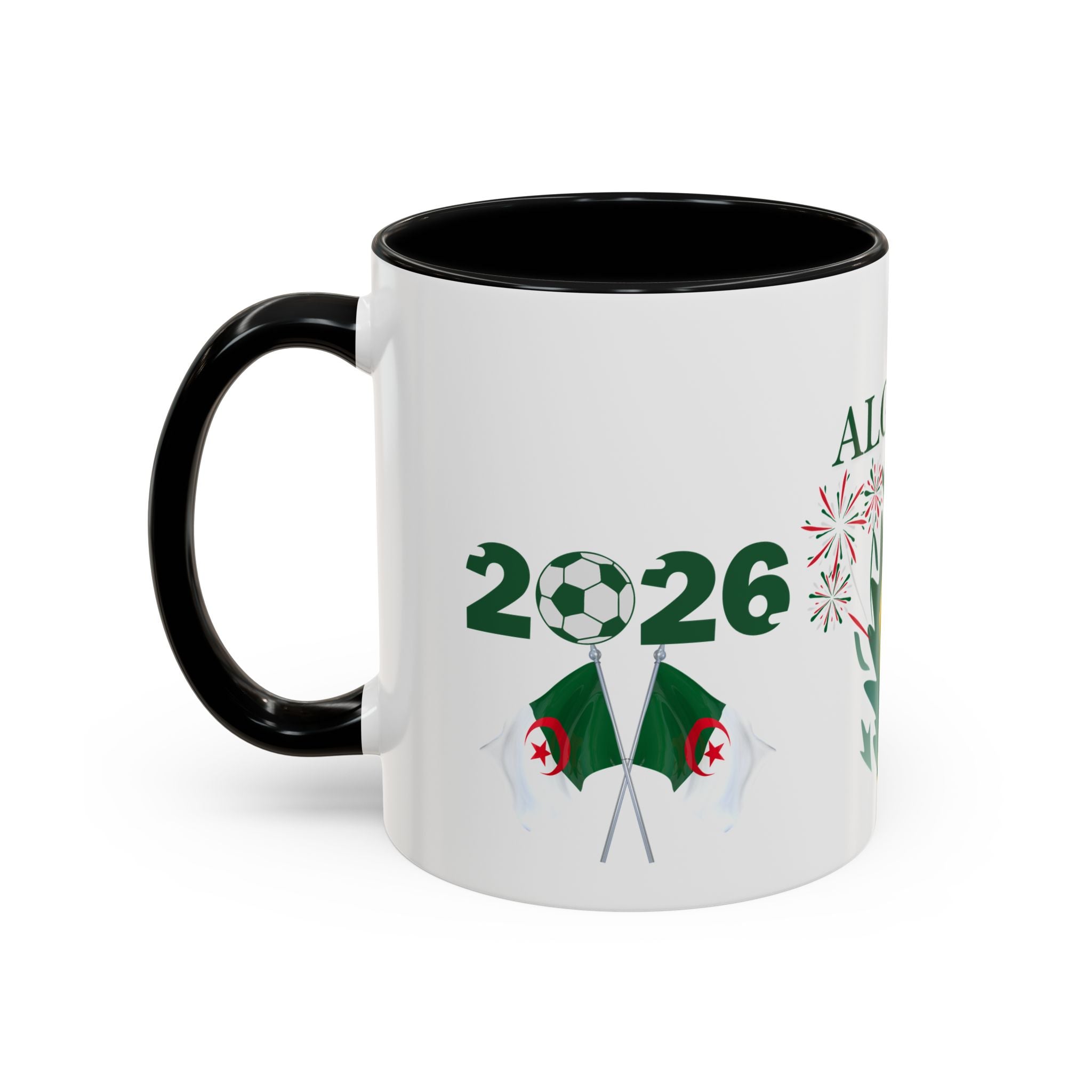 Algeria 2026 Cup Coffee Mug - Soccer Fan Accent Mug