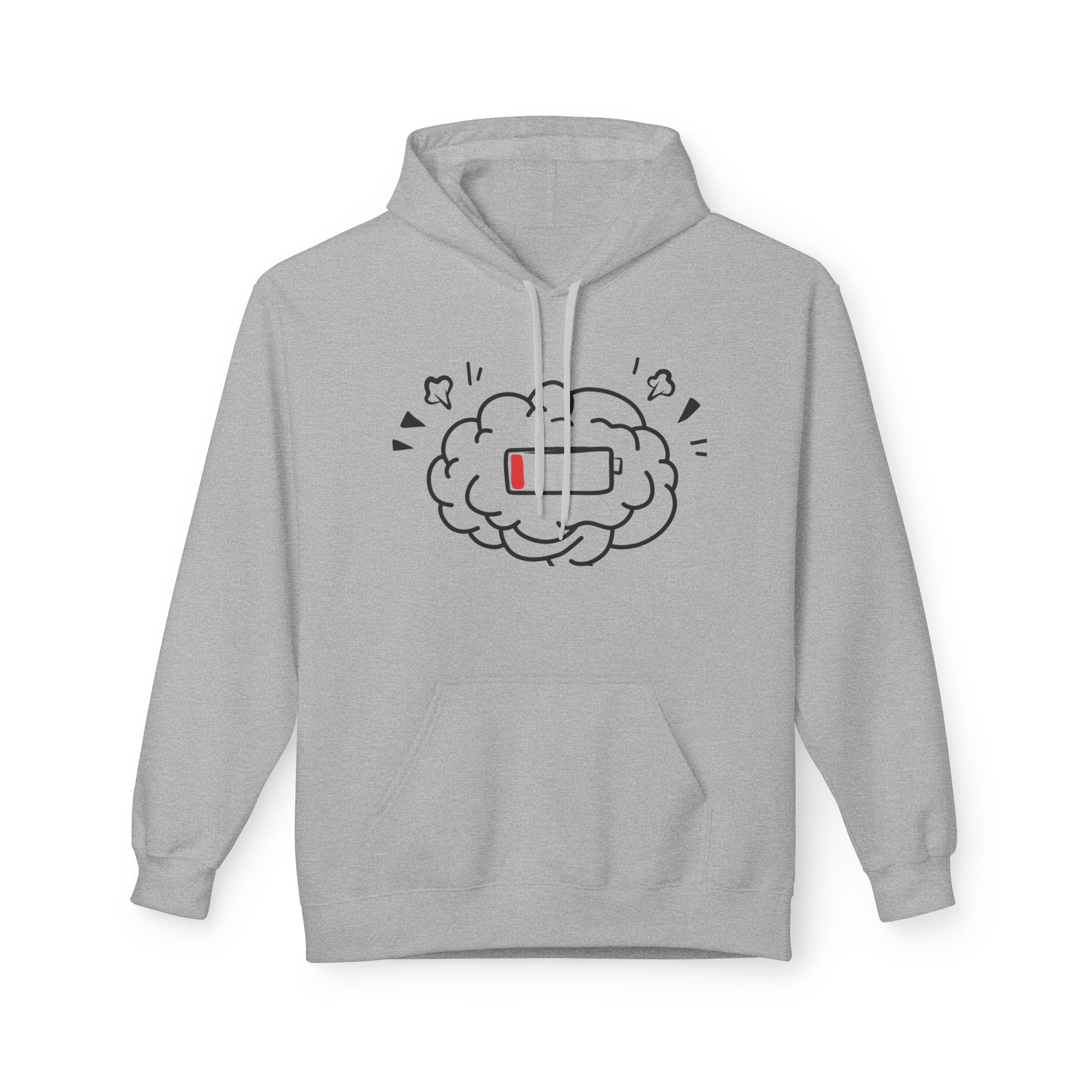 Low Battery Human Unisex Midweight Softstyle Fleece Hoodie