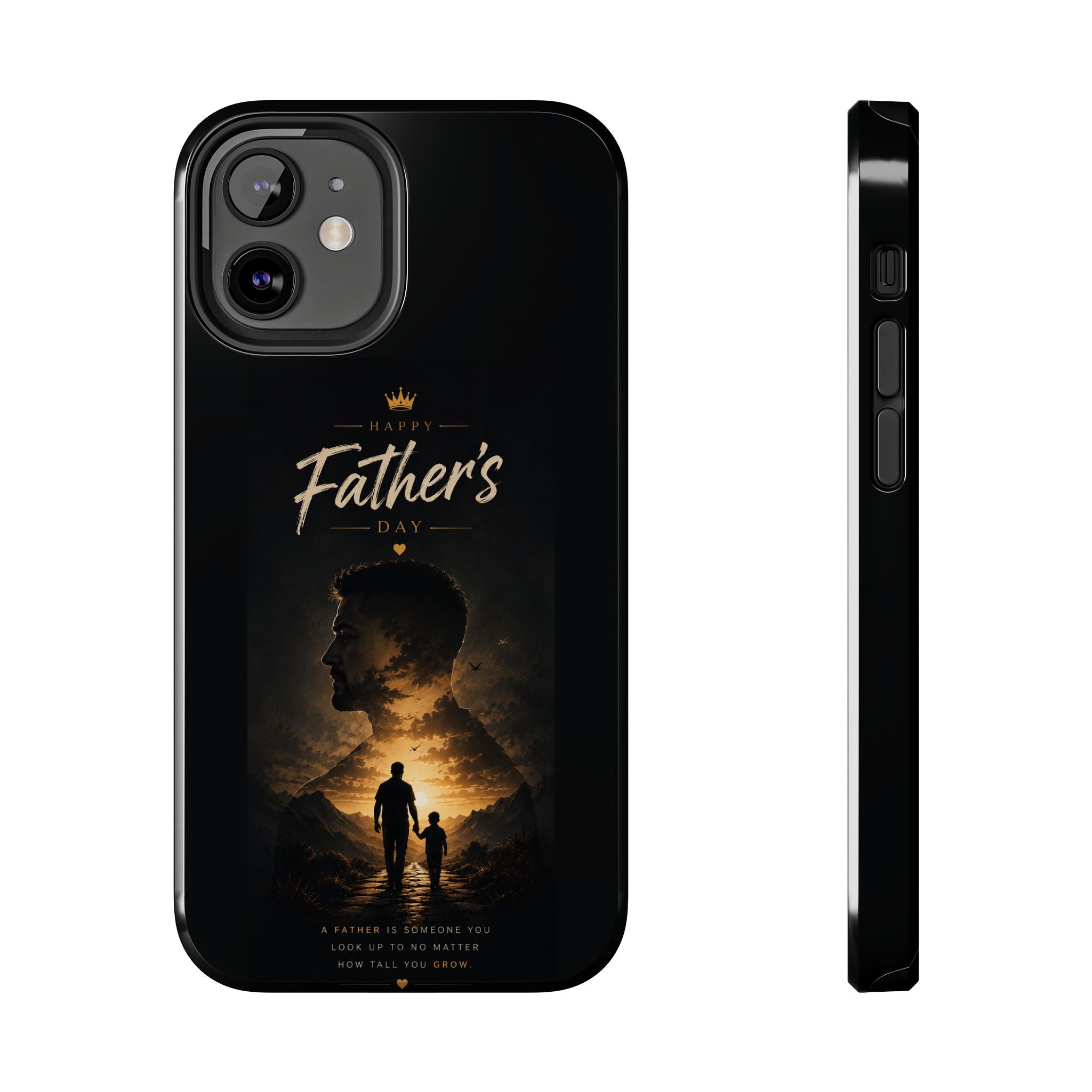 Father's Day Tough Phone Case – Silhouette Dad & Child Tribute