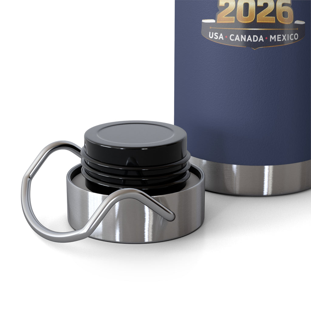2026 Copa América Mexico Flag Insulated Bottle – 22oz Vacuum Thermos
