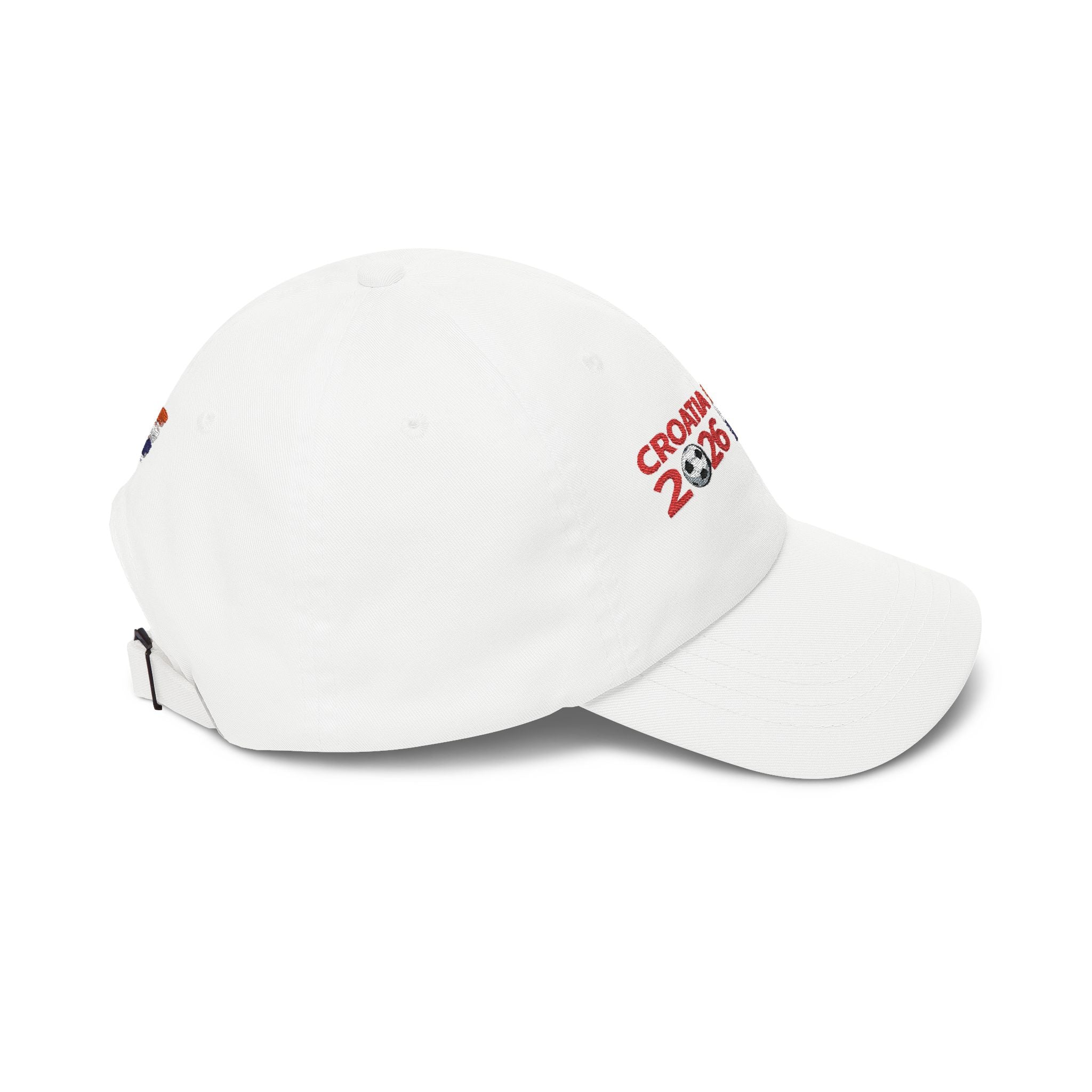 Croatia 2026 Soccer Dad Cap — Embroidered Flag & Football Hat