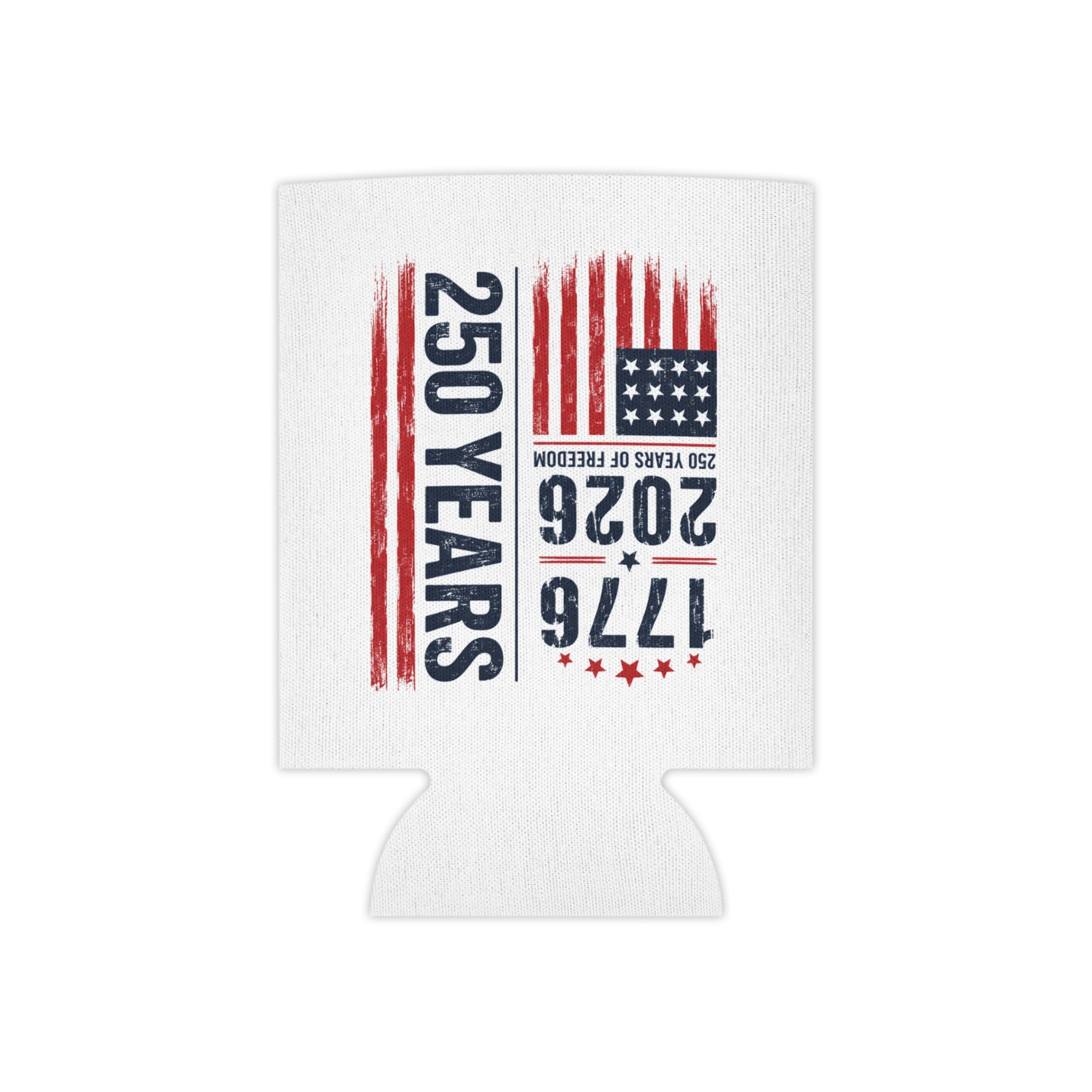 250 Years Patriotic Can Cooler – 1776–2026 USA Flag Anniversary
