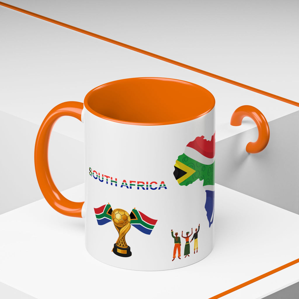 South Africa Coffee Mug — Map, Flag & Trophy Design (11/15oz)