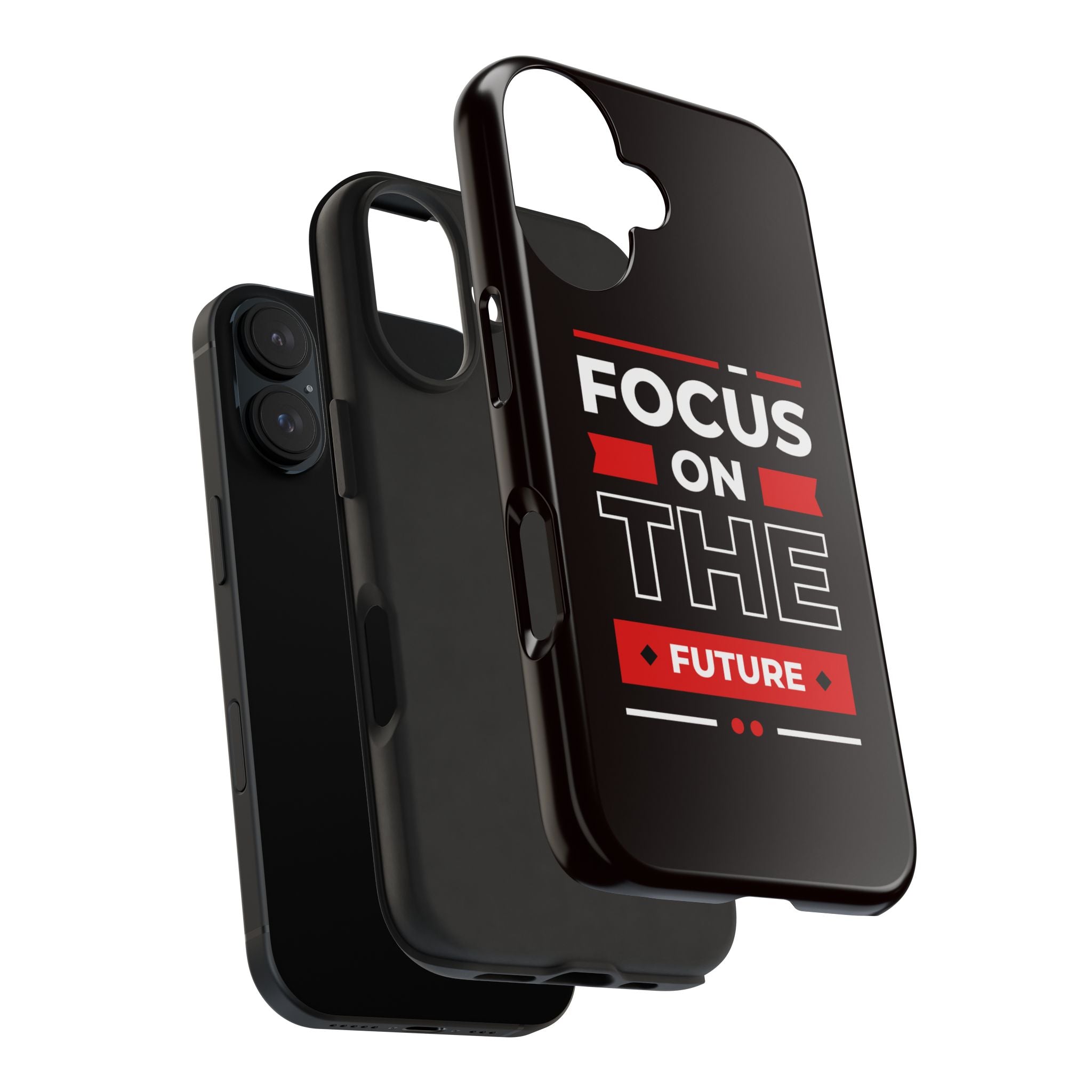 Focus on the Future Tough Phone Case — Motivational Protective Phone Cover