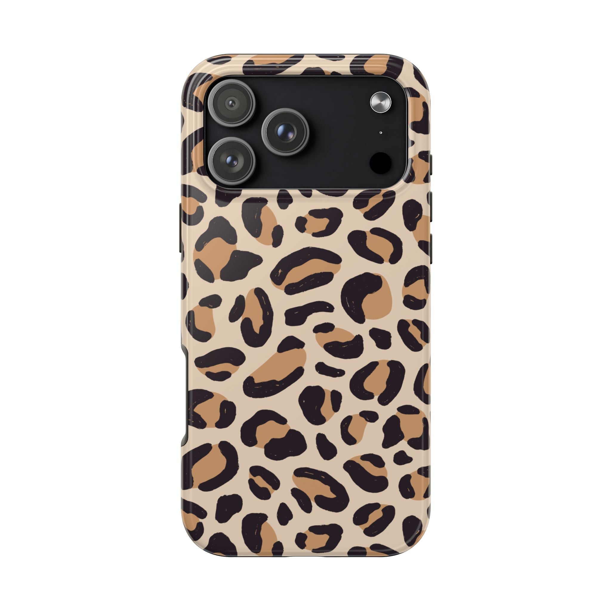 Leopard Print Tough Phone Case – Durable Glam Protective Cover