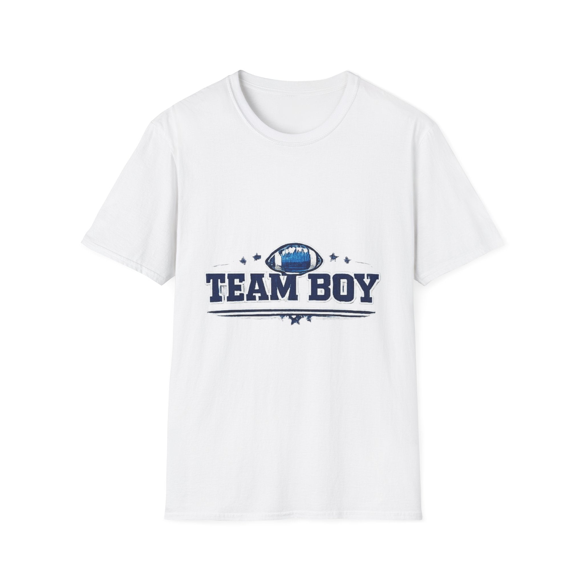 Team Boy Football design T Shirt | Baby Shower Gender Reveal