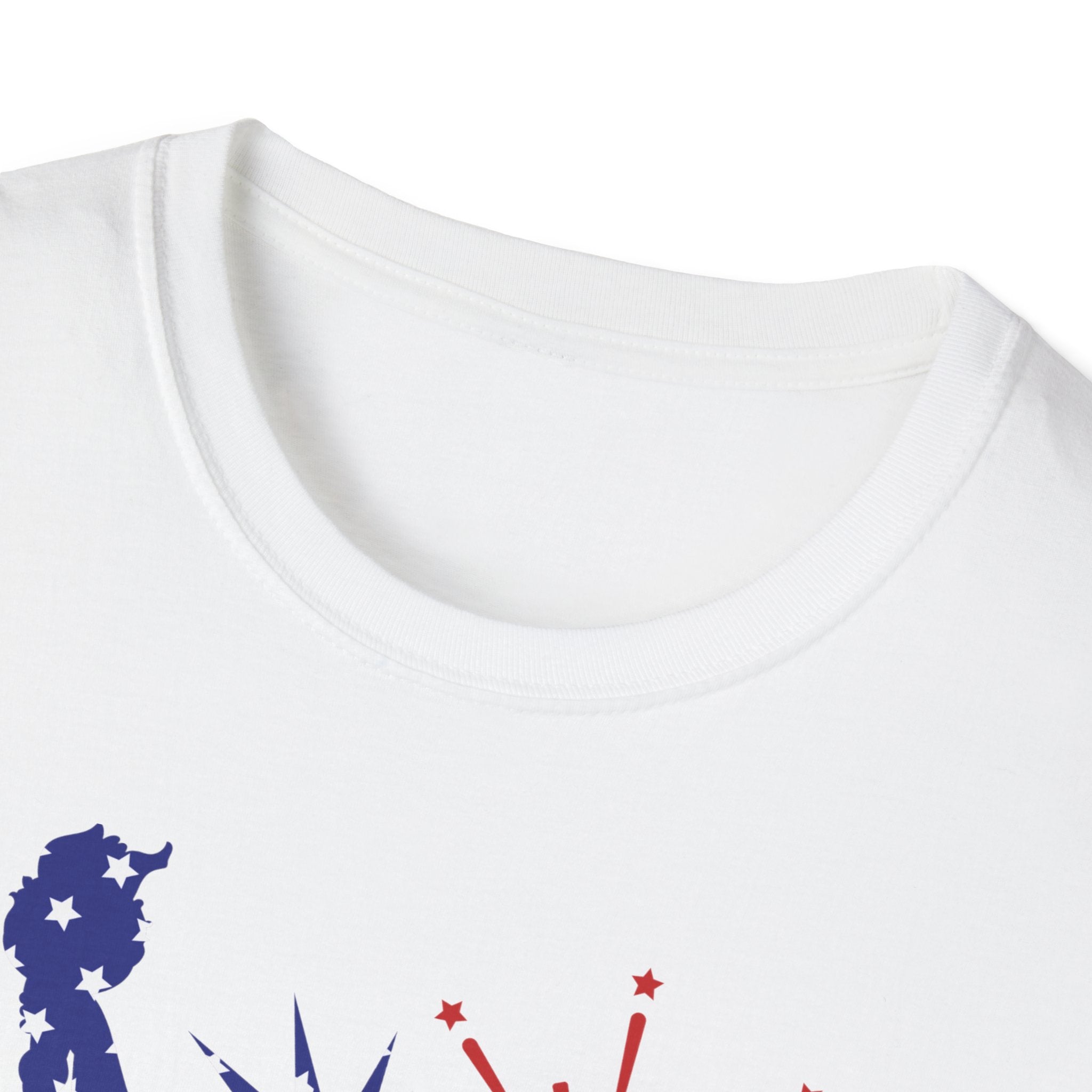 Patriotic Statue of Liberty T-Shirt – 4th of July American Flag Fireworks Tee