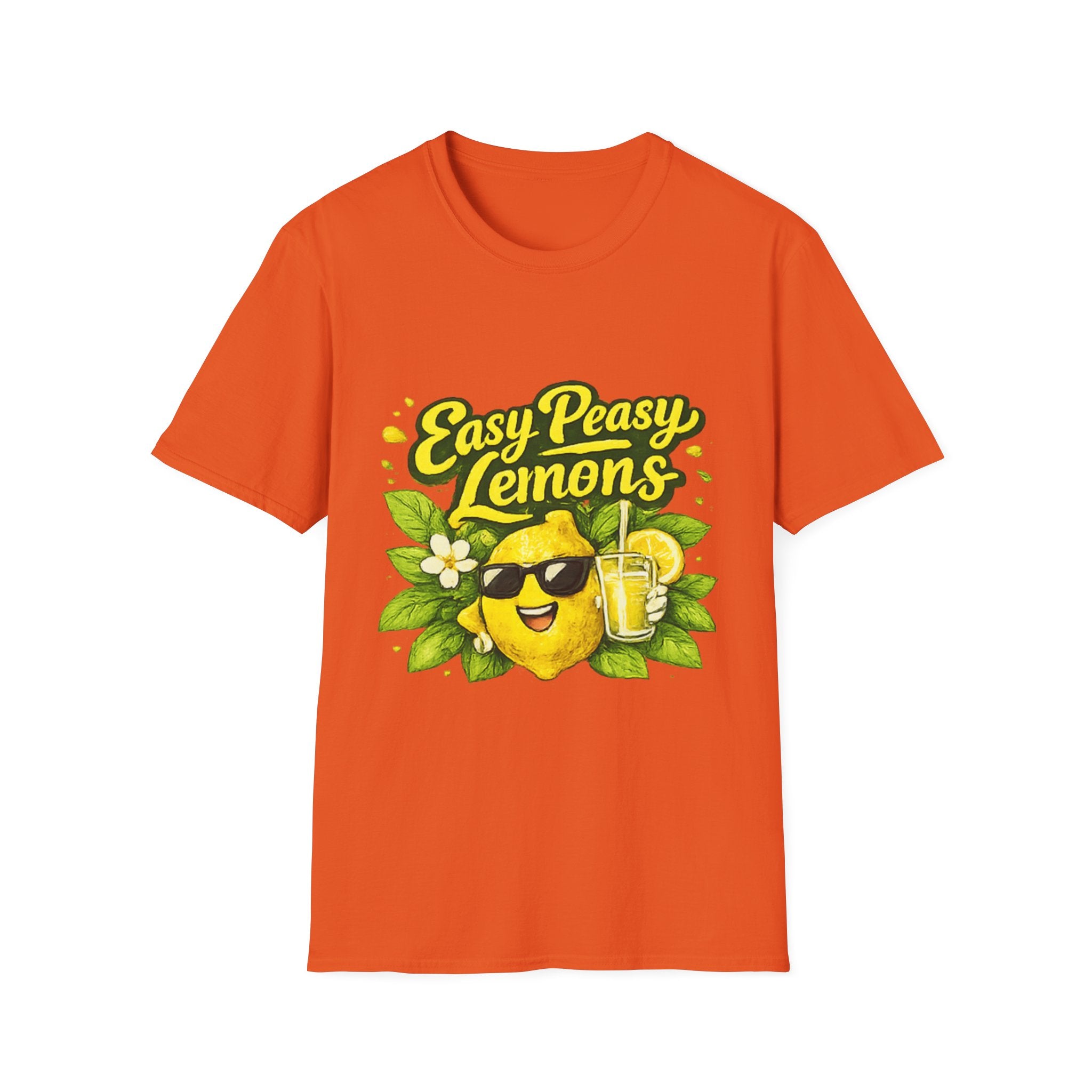 Easy Peasy Lemons uni sex  T-Shirt — Cute Lemon Graphic Tee for Summer & Gifts
