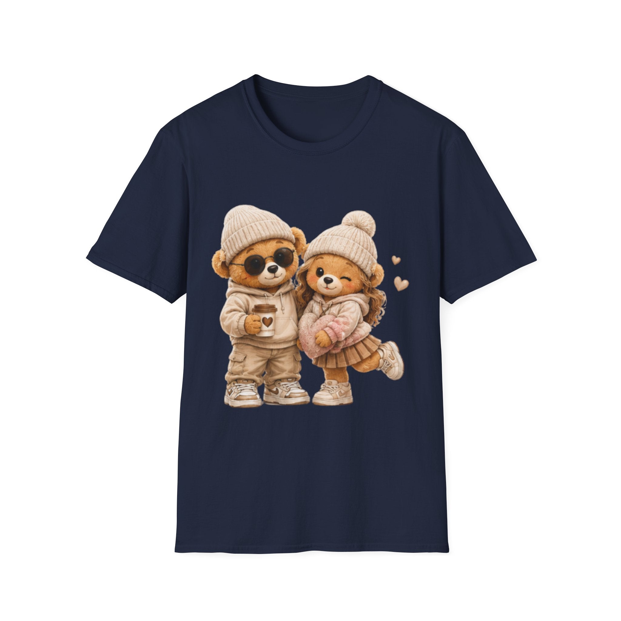 Cute Winter Bears Couple unisex T-Shirt — Cozy Matching Cute Bear Illustration