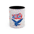 4th of July Coffee Mug - Patriotic Eagle Accent Mug, Red White & Blue Celebration Drinkware