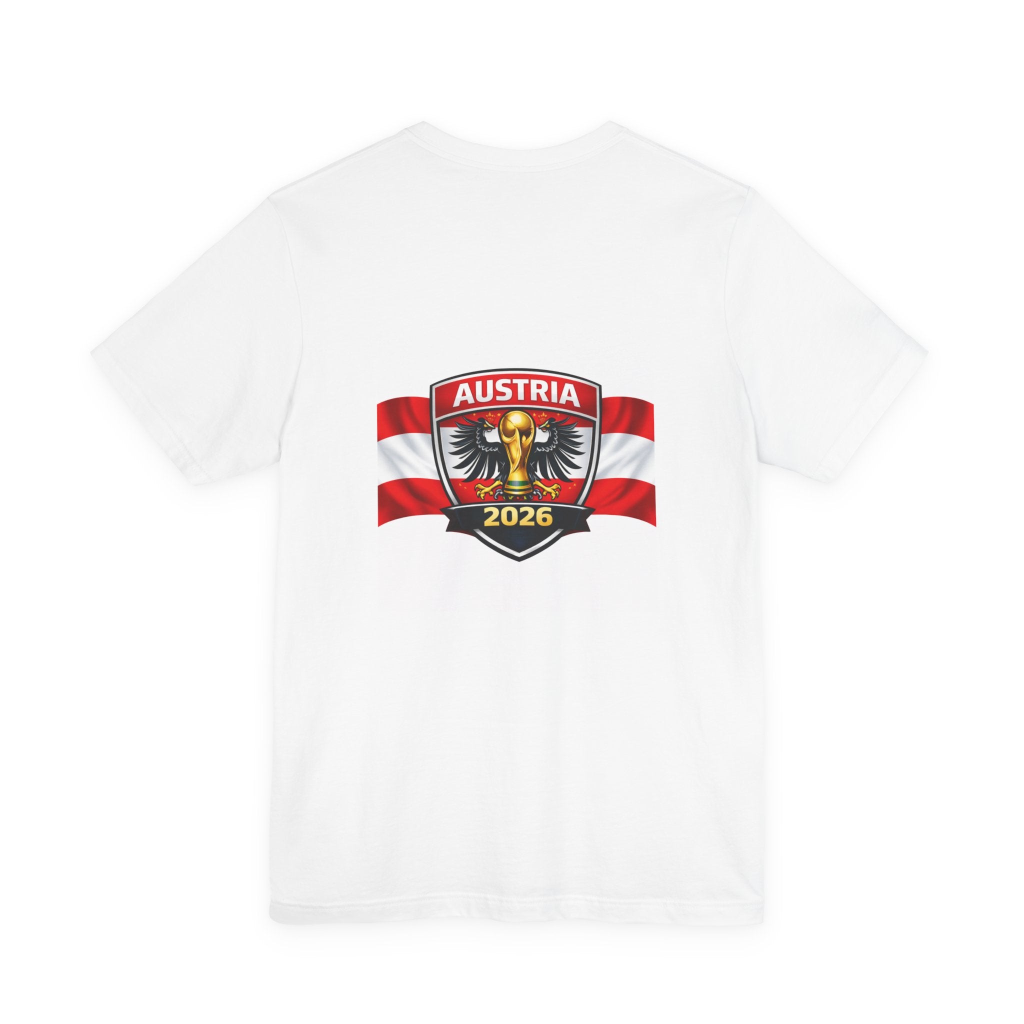 Austria Soccer 2026 T‑Shirt — Austrian Flag Emblem Tee