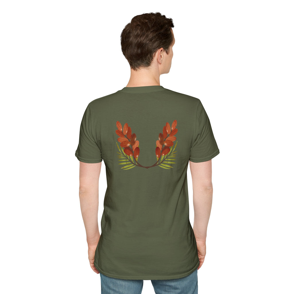 Arabic Palm & Date Leaves T-Shirt — وطن and Palm Tree Design