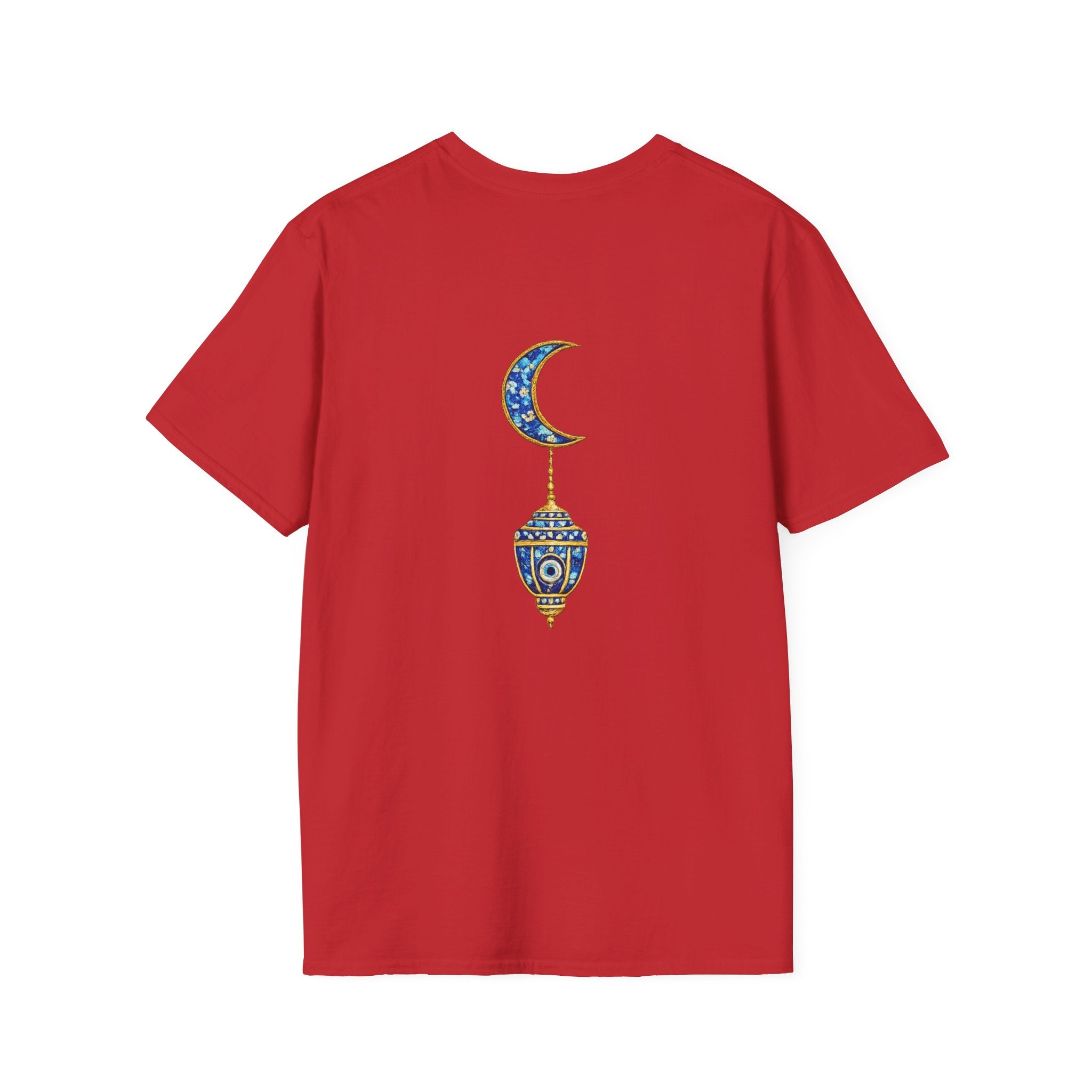 Evil Eye Crescent Lantern T‑Shirt — Protective Nazar Tee with Moon Lantern Design