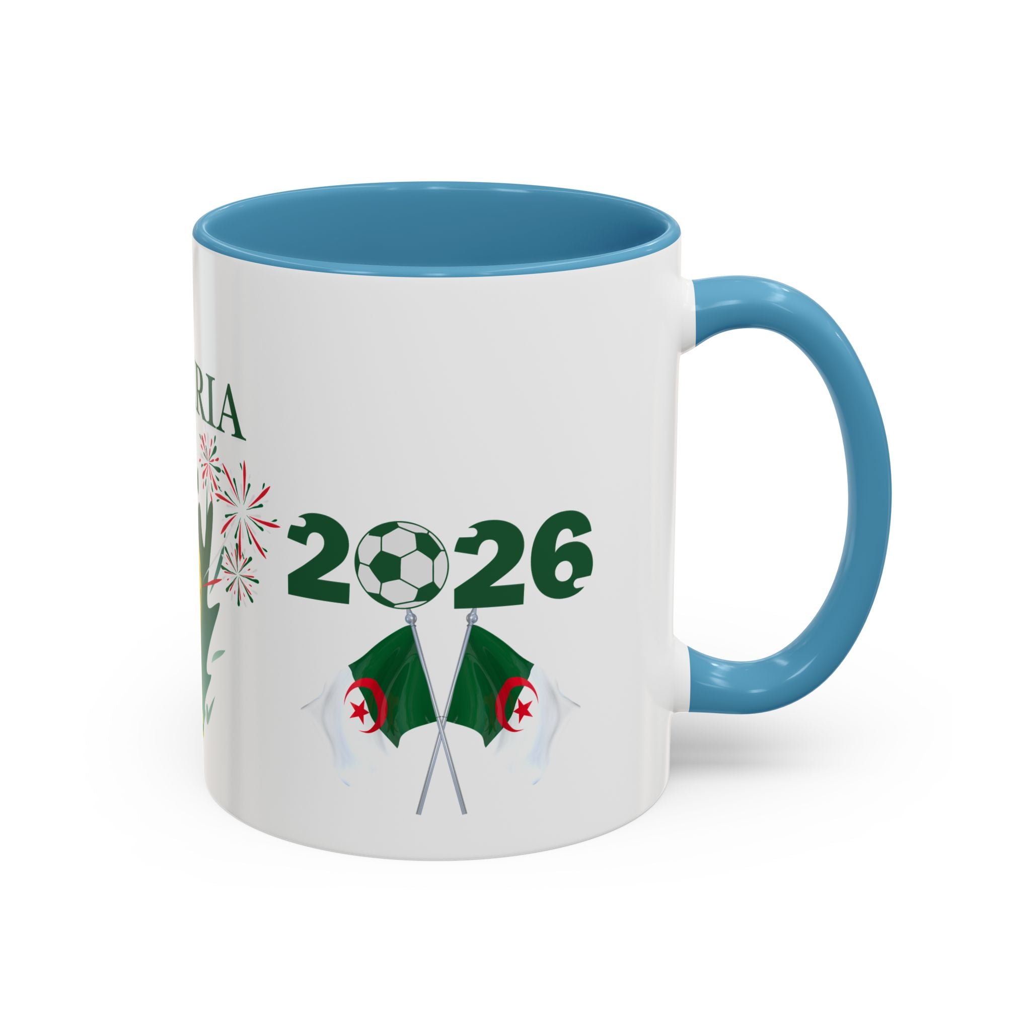 Algeria 2026 Cup Coffee Mug - Soccer Fan Accent Mug