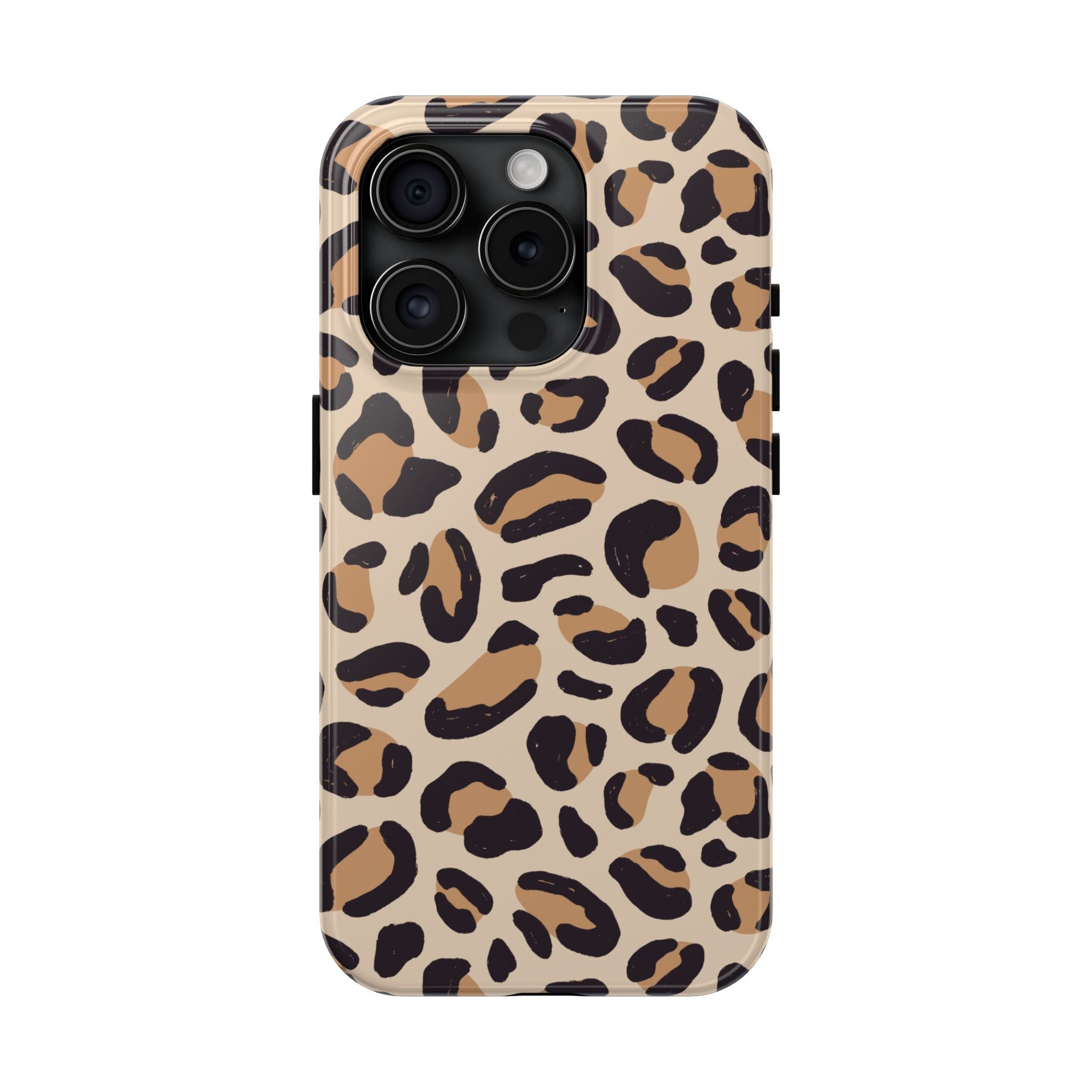 Leopard Print Tough Phone Case – Durable Glam Protective Cover