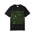 Arabic Calligraphy Letters T-Shirt — Green Typographic Alphabet Tee